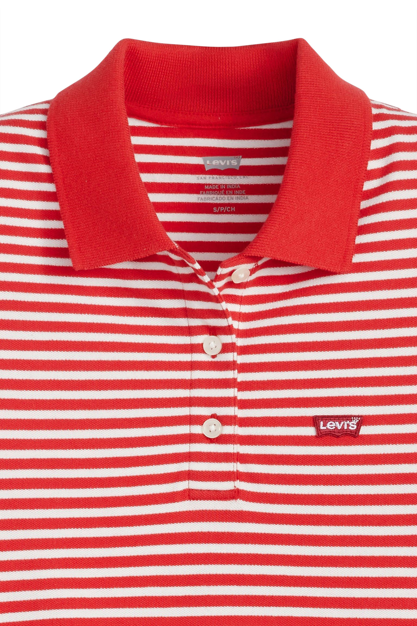 LEVIS HM POLO MARIGOLD STRIPE MARS RED 4