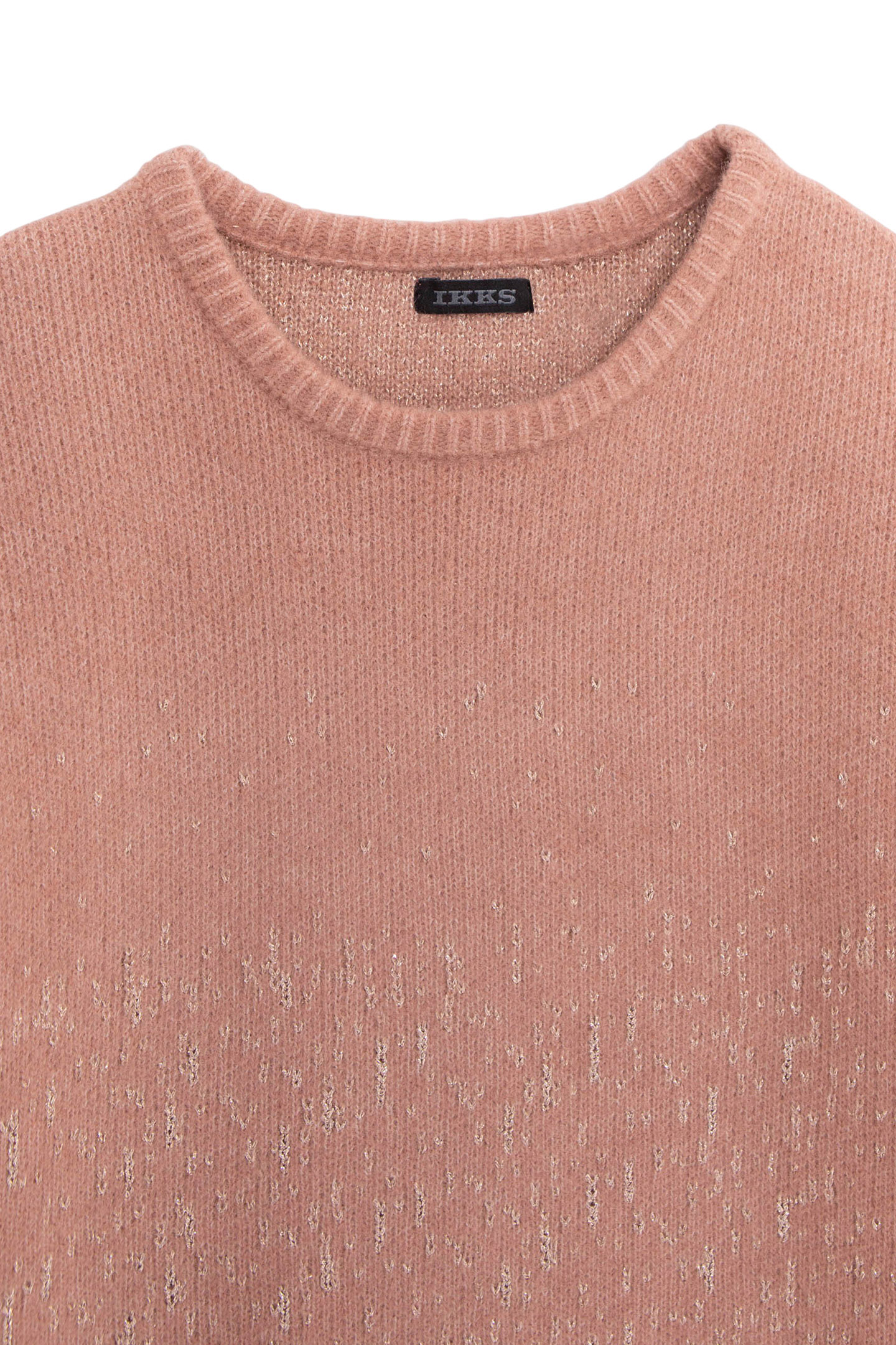 GIRL'S PINK JACQUARD LUREX SWEATER DRESS 3