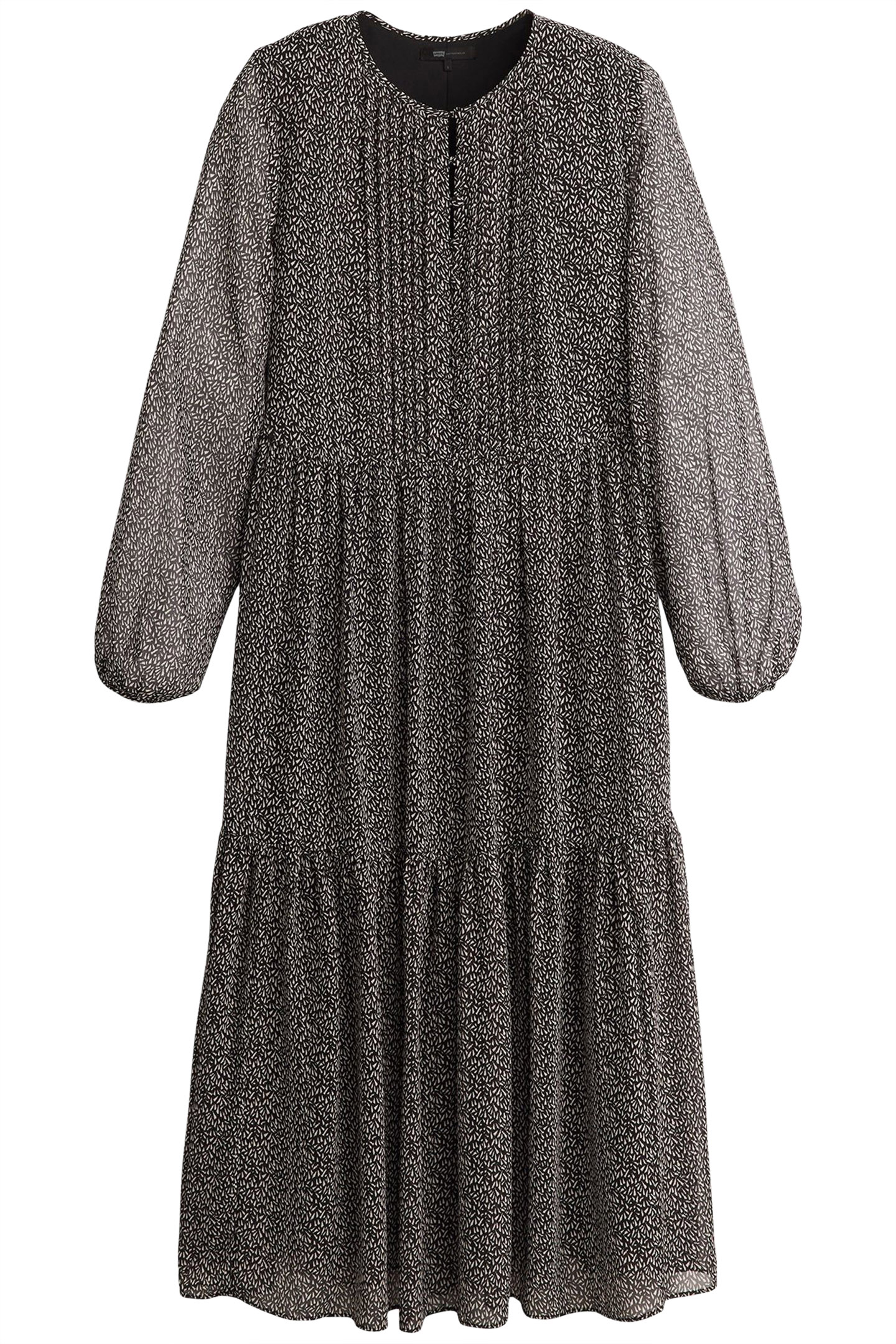 CIELO GEORGETTE DRESS LINO GEO CAVIAR 3