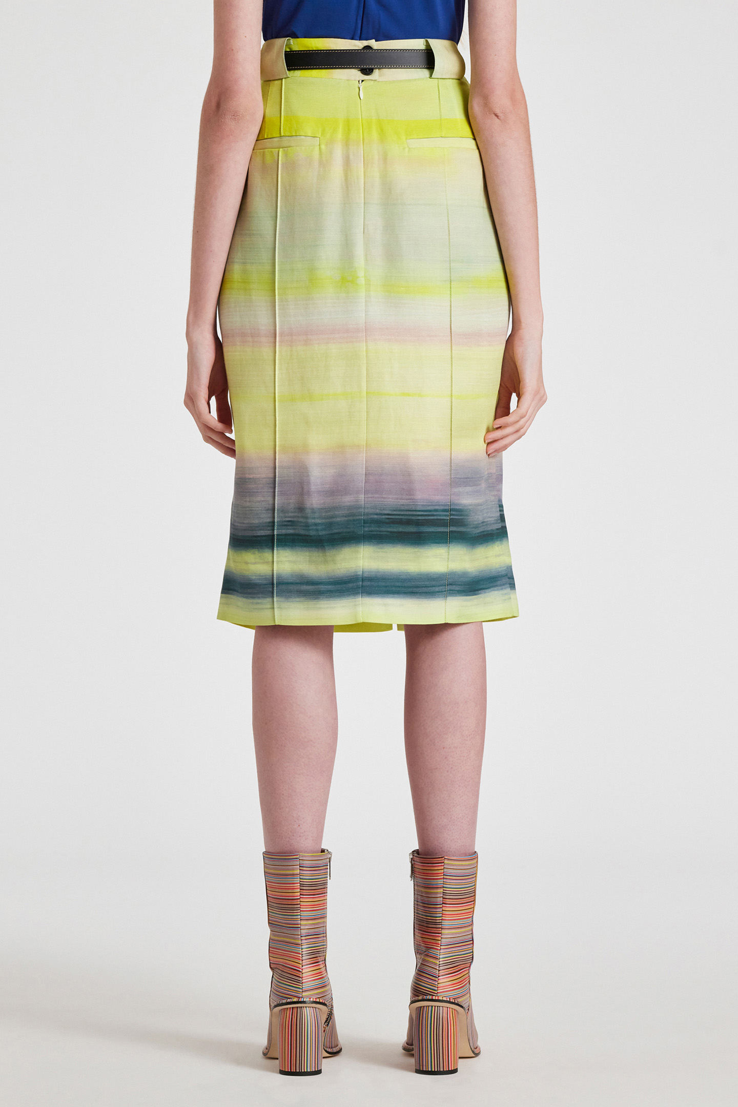 WOMENS SKIRT ACID YELLOW 2