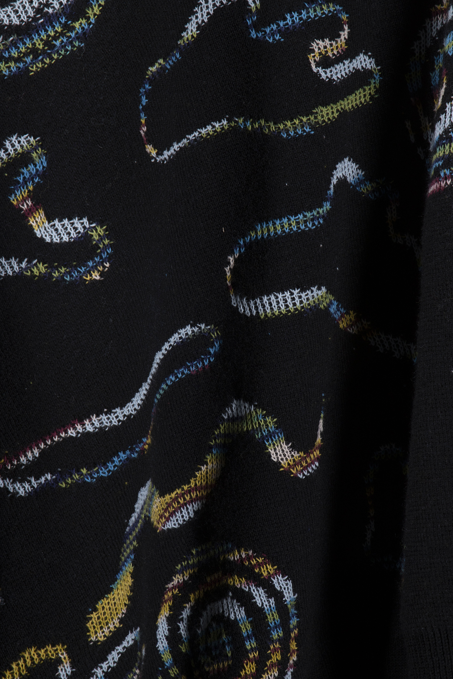 KNITTED SWEATER CREW NECK BLACK 6