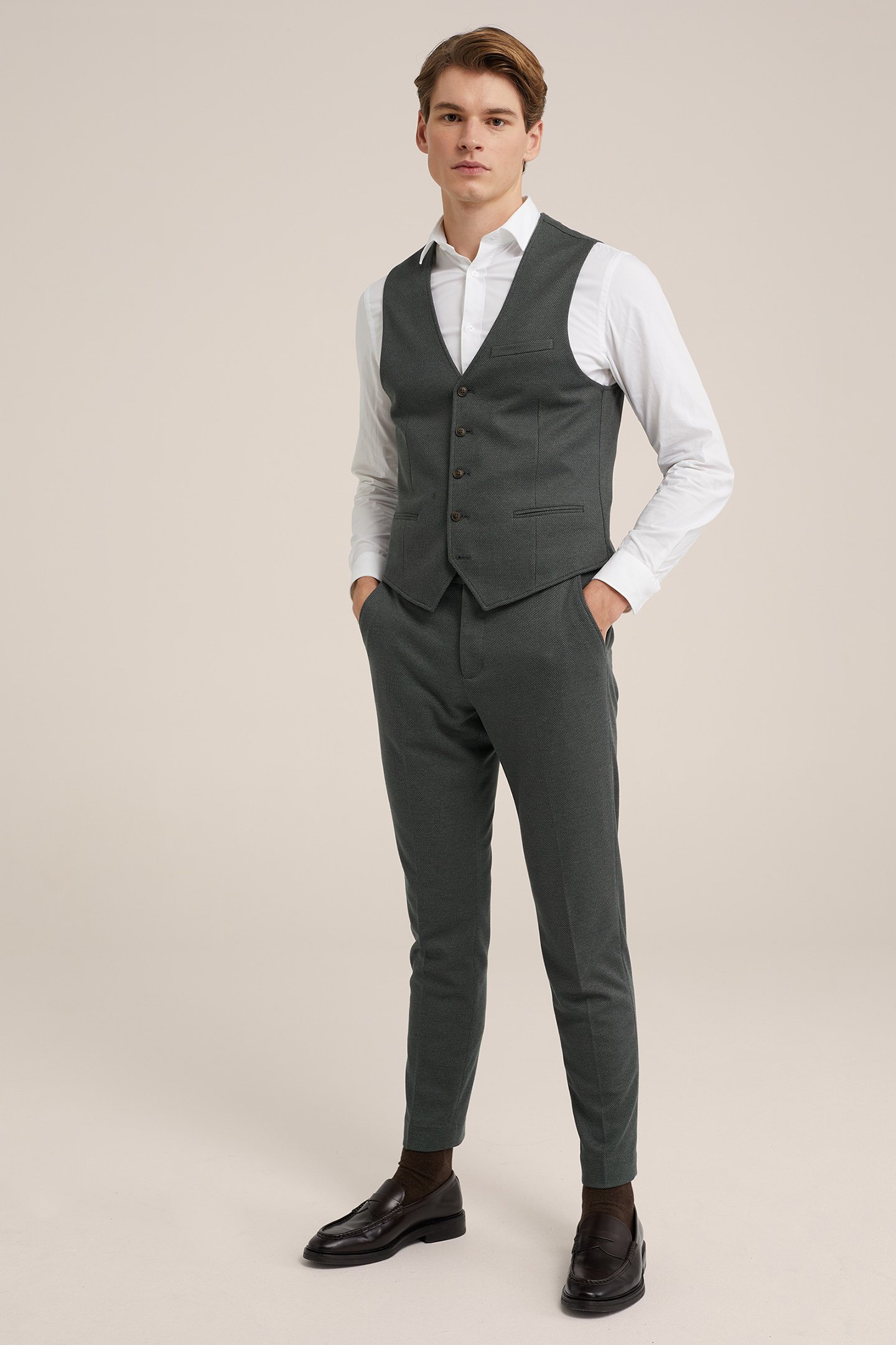 WAISTCOAT GREYISH GREEN 3