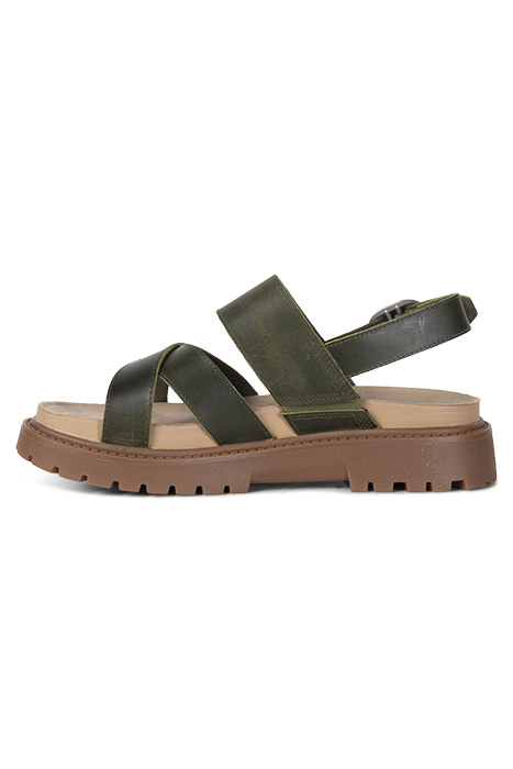 CLAIREMONT WAY BACKSTRAP SANDAL DARK GREEN FULL GRAIN 3