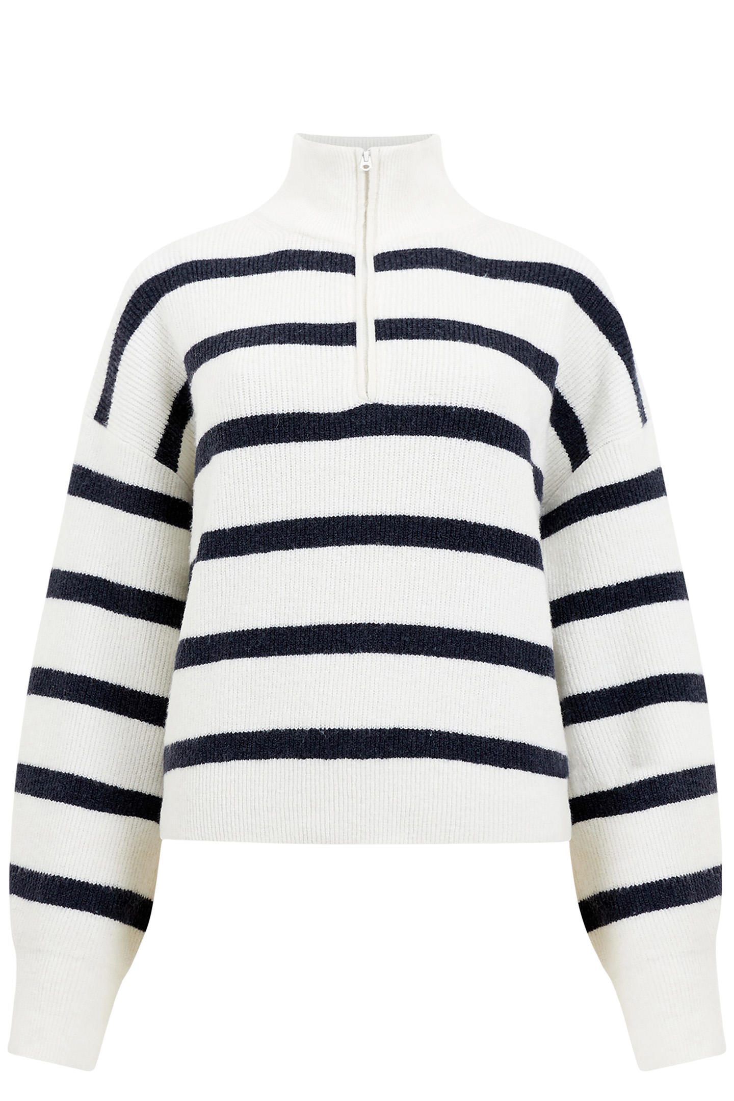 VHARI HALF ZIP JUMPER WINTER WHITE/MARINE 2