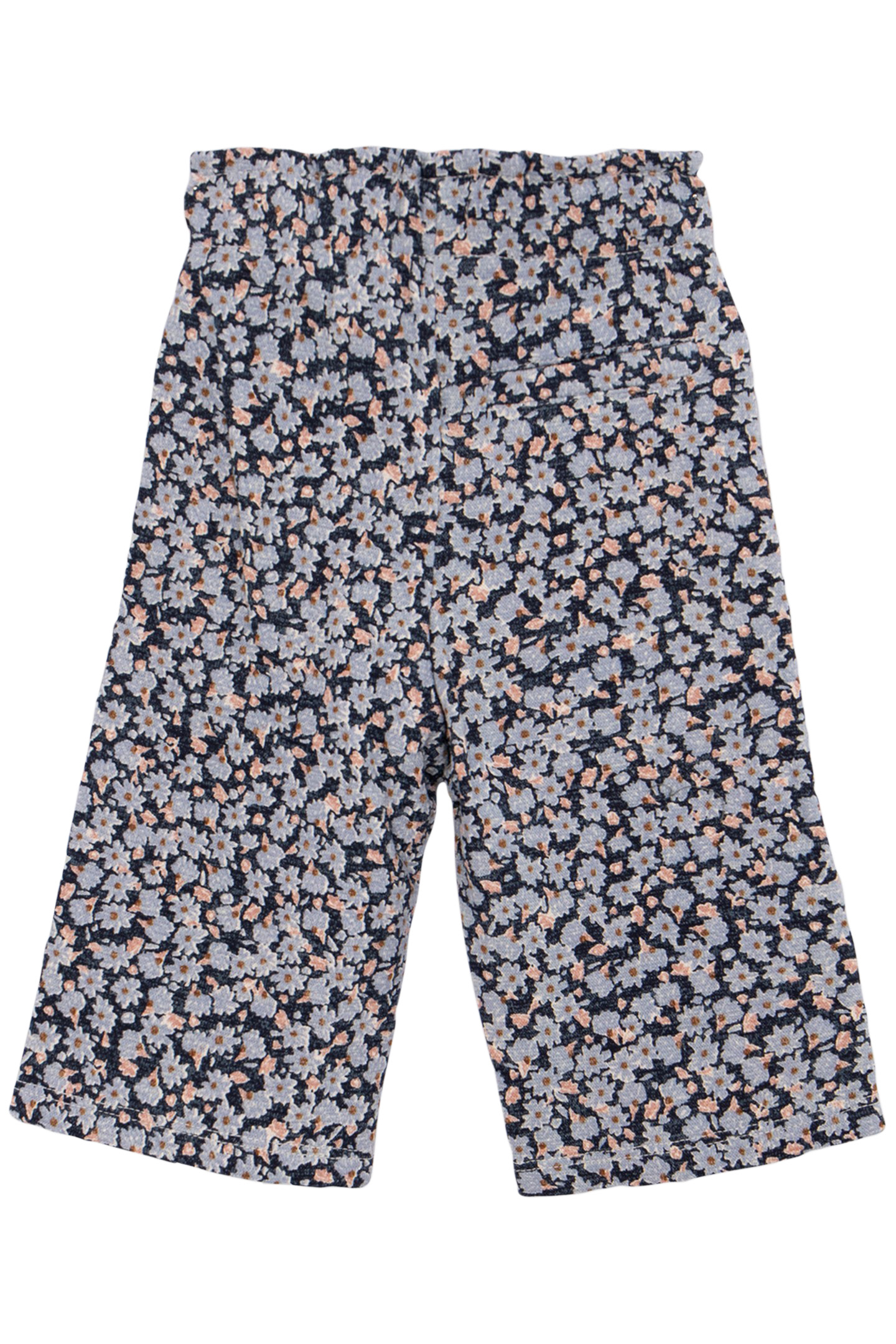 ORGANIC COTTON NAVY PANTS LAVENDER FLOWERS BABY GIRL 2