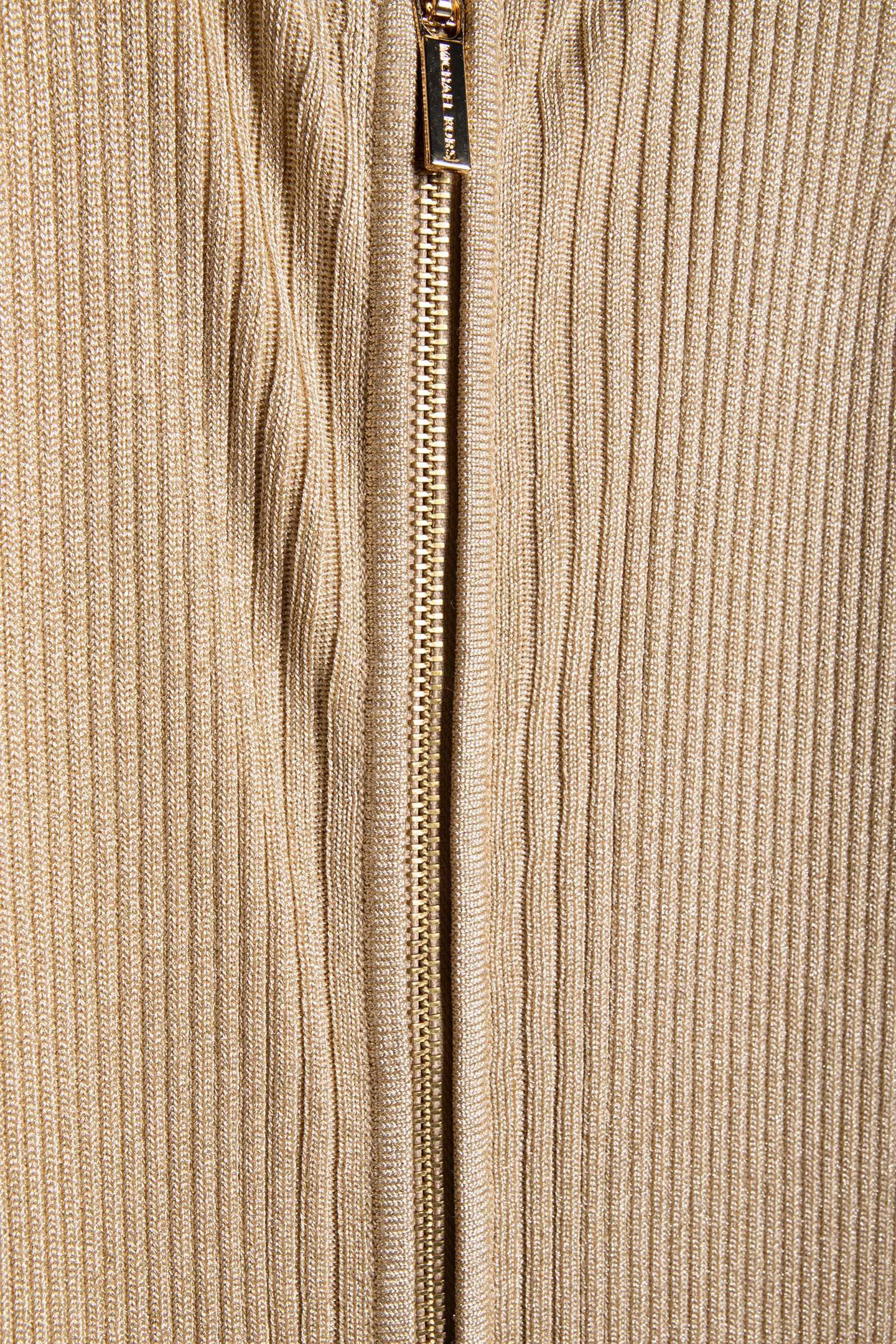 METALLIC ZIP TANK DRESS IN GOLD 4