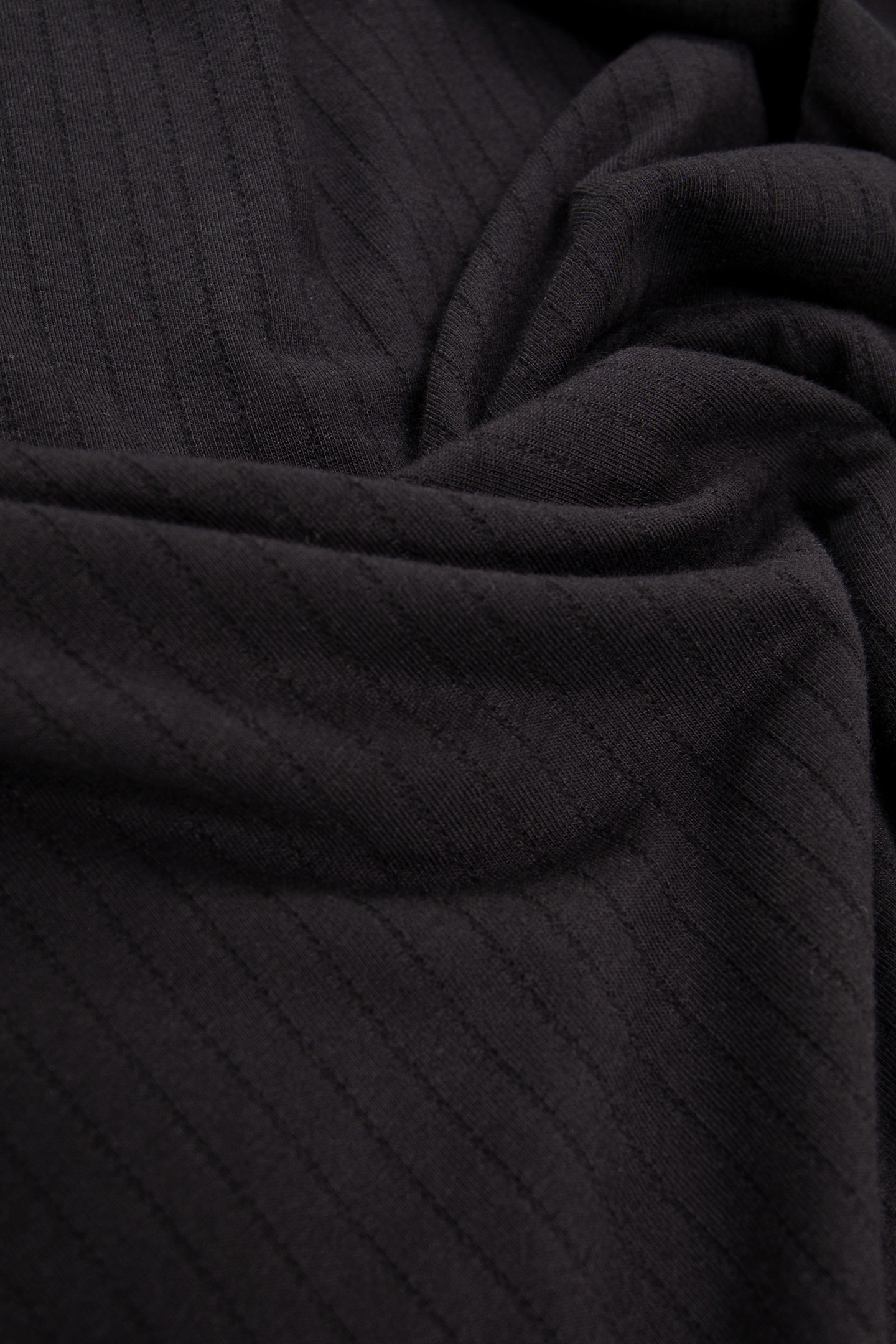 BLACK OPENWORK POLO SHIRT 3