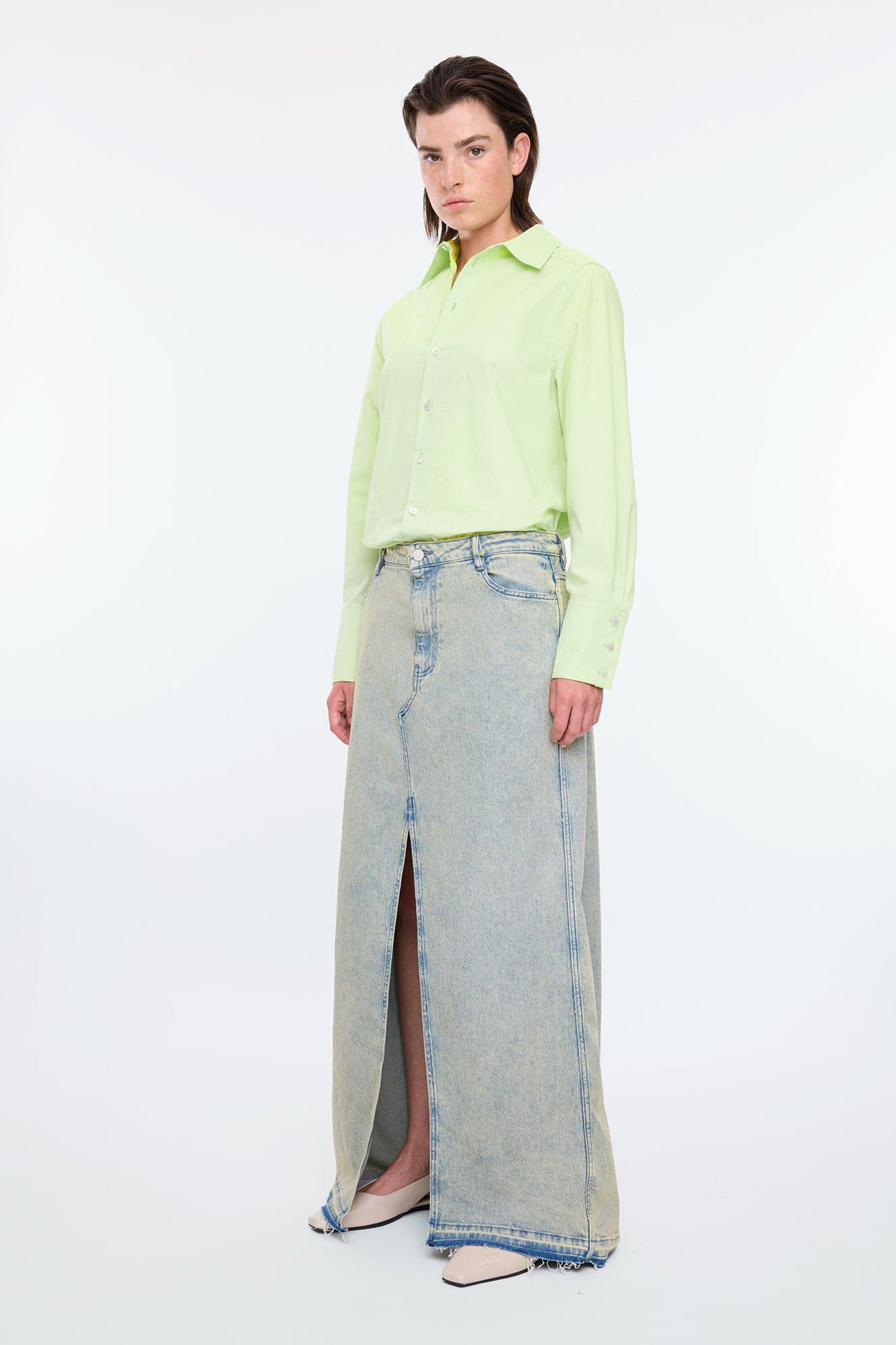 TINDED DNM LONG SKIRT HEAVY TINTED 4