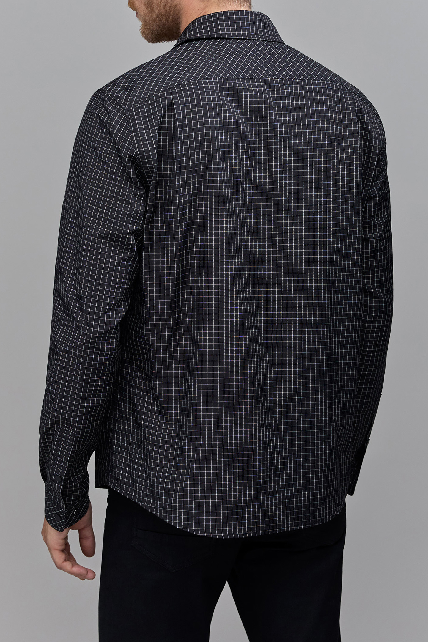 DRYFAST BLACK CHECK REGULAR SHIRT 2