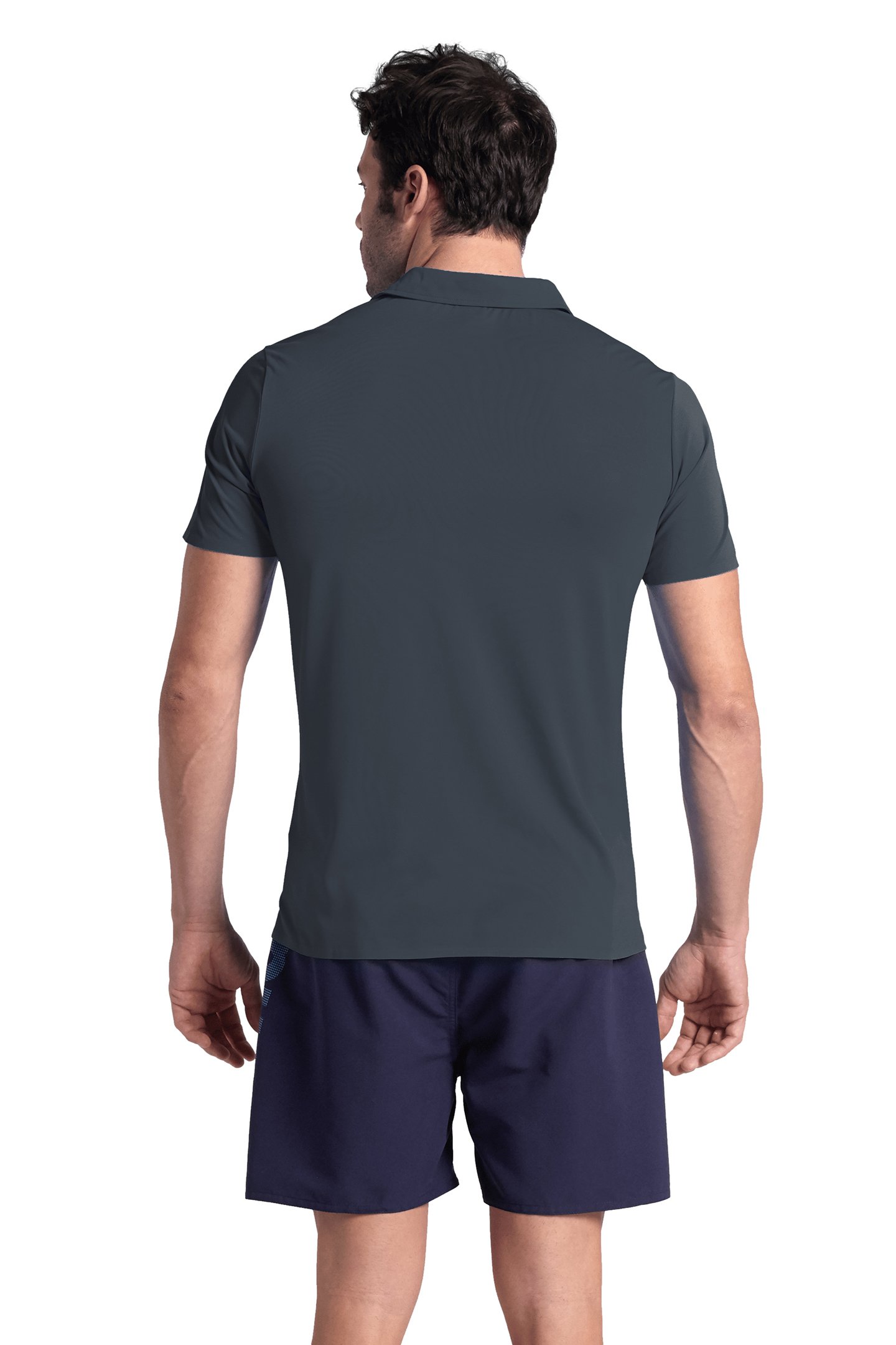 MEN'S POLOSHIRT POCKET SOLID ASPHALT 2