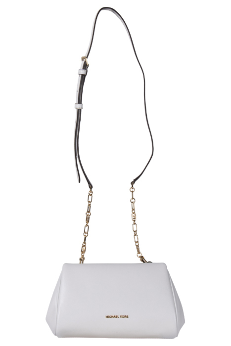 MEDIUM TOP ZIP CROSSBODY BAG IN WHITE 3