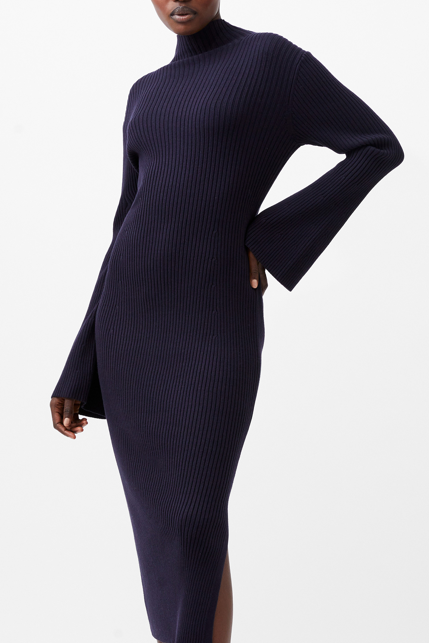 LOLLY MARI FLARE SLV DRESS MARINE 4