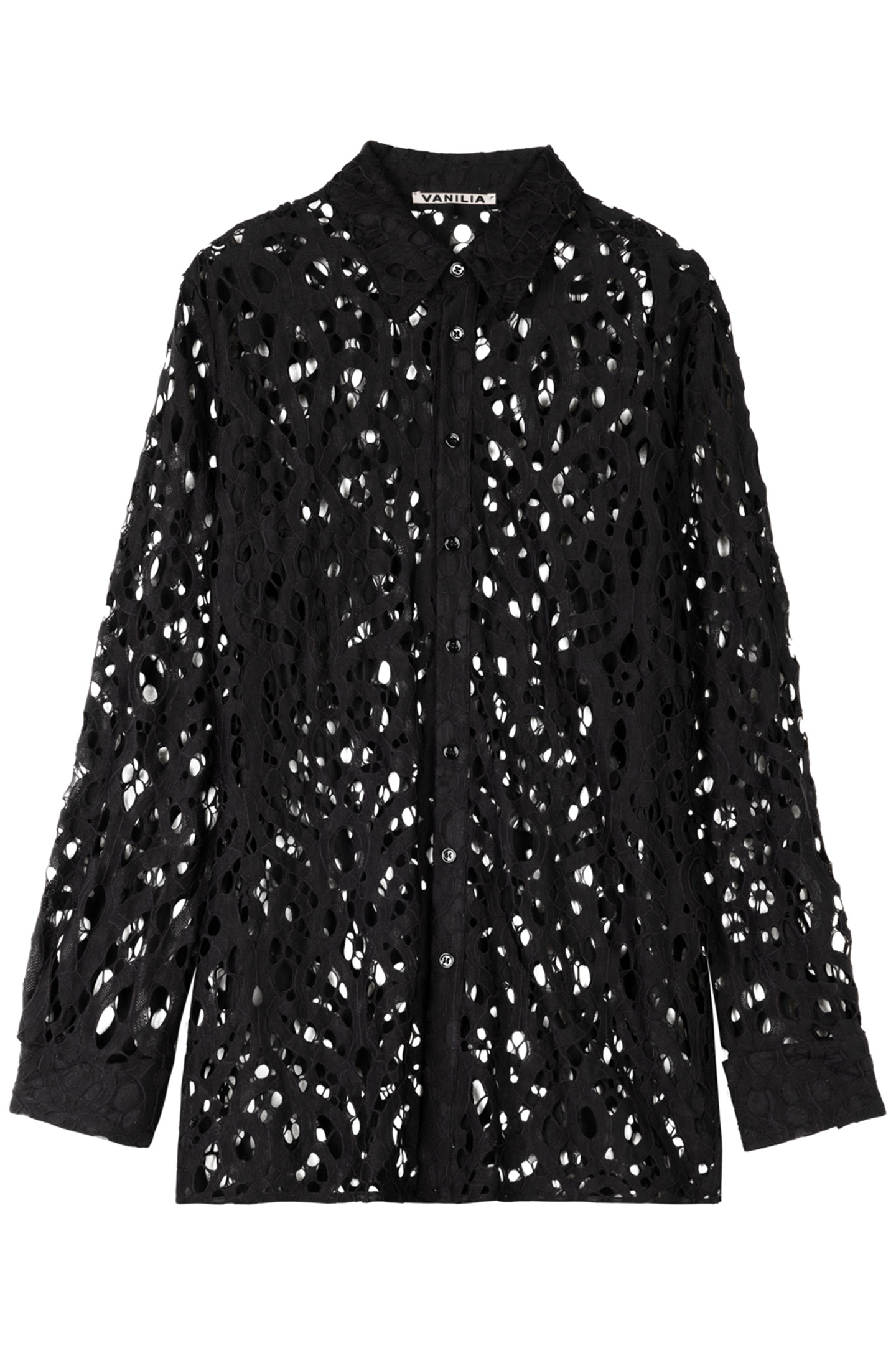 LACE TUNIC BLOUSE BLACK 4