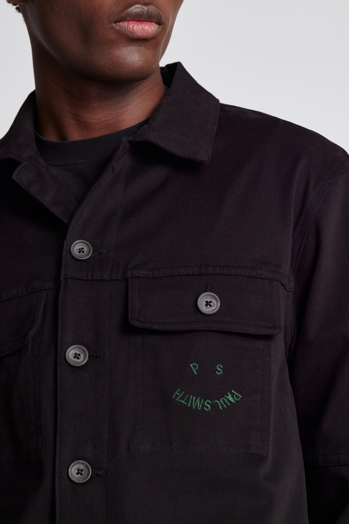 MENS OVER SHIRT BLACK 6