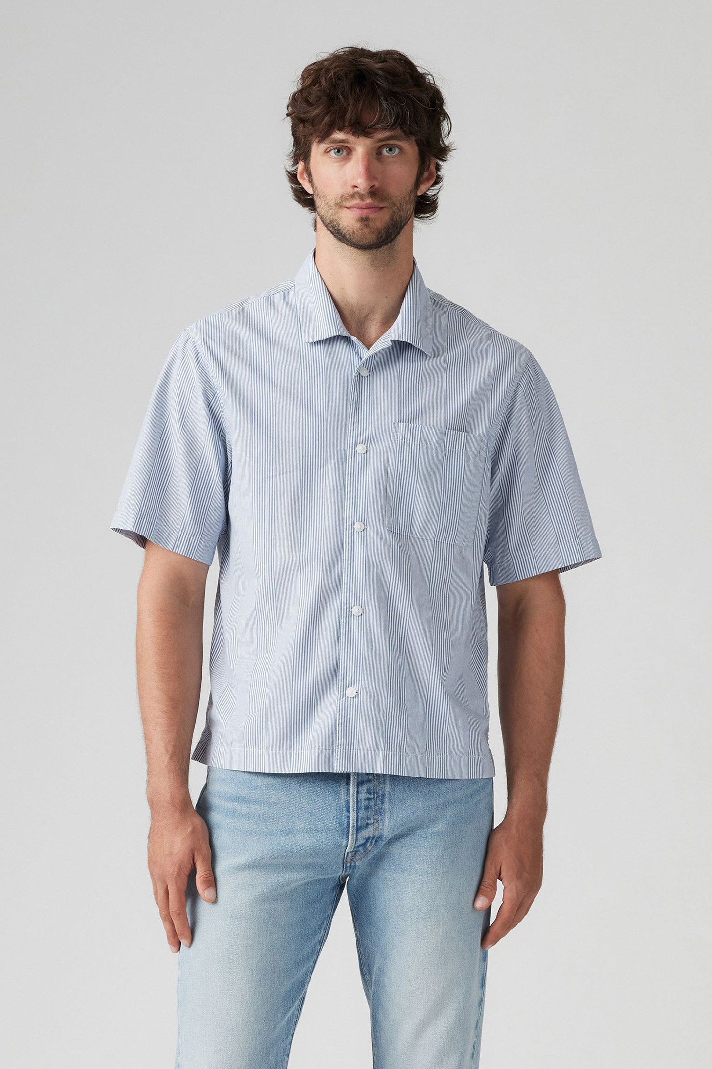 SS TOWNES BOXY SHIRT ALEXXIS STRIPE HAMP 1