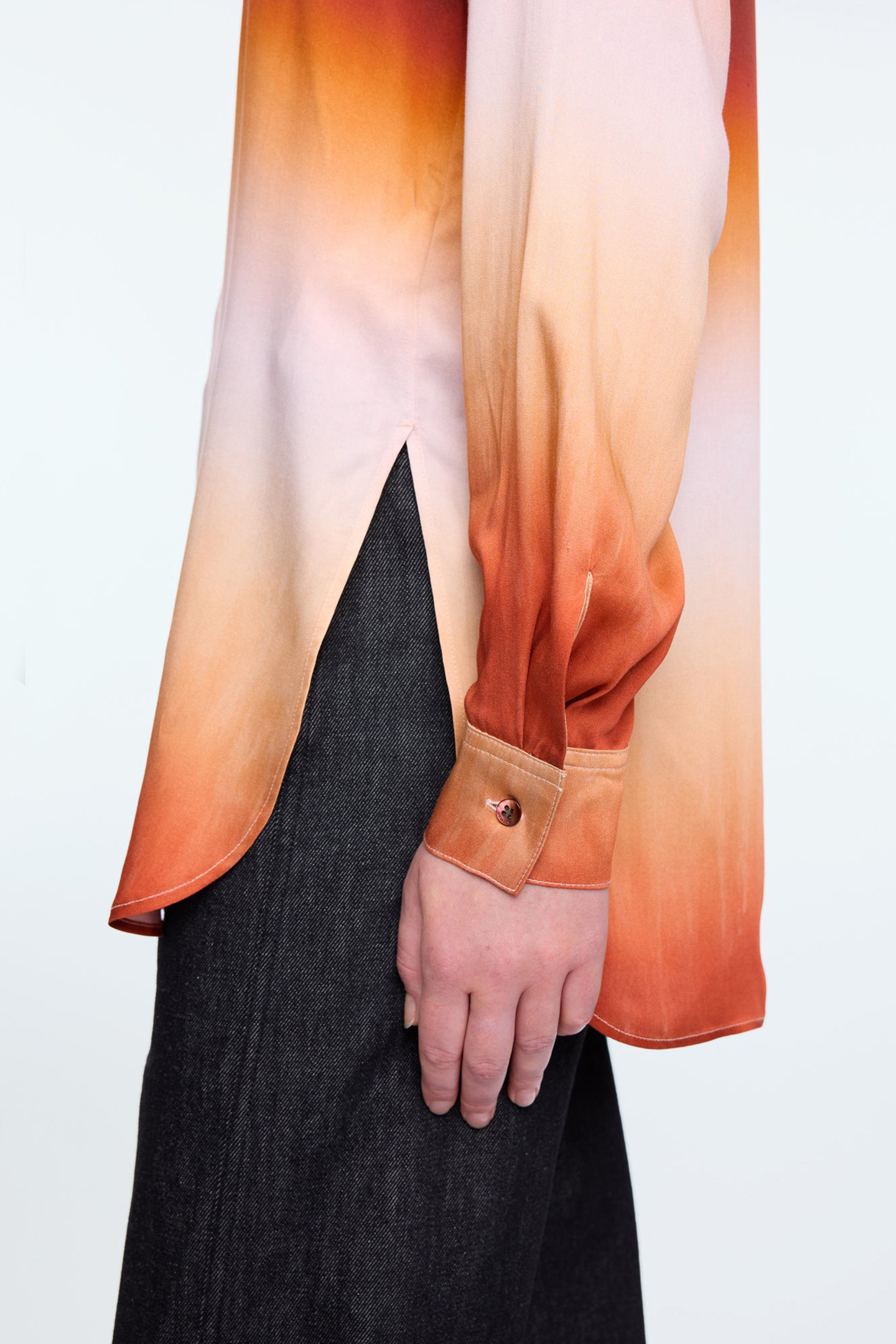 LONG DEGRADEE PRINTBLOUSE CINNAMONSTICK/ROSEDUST 7