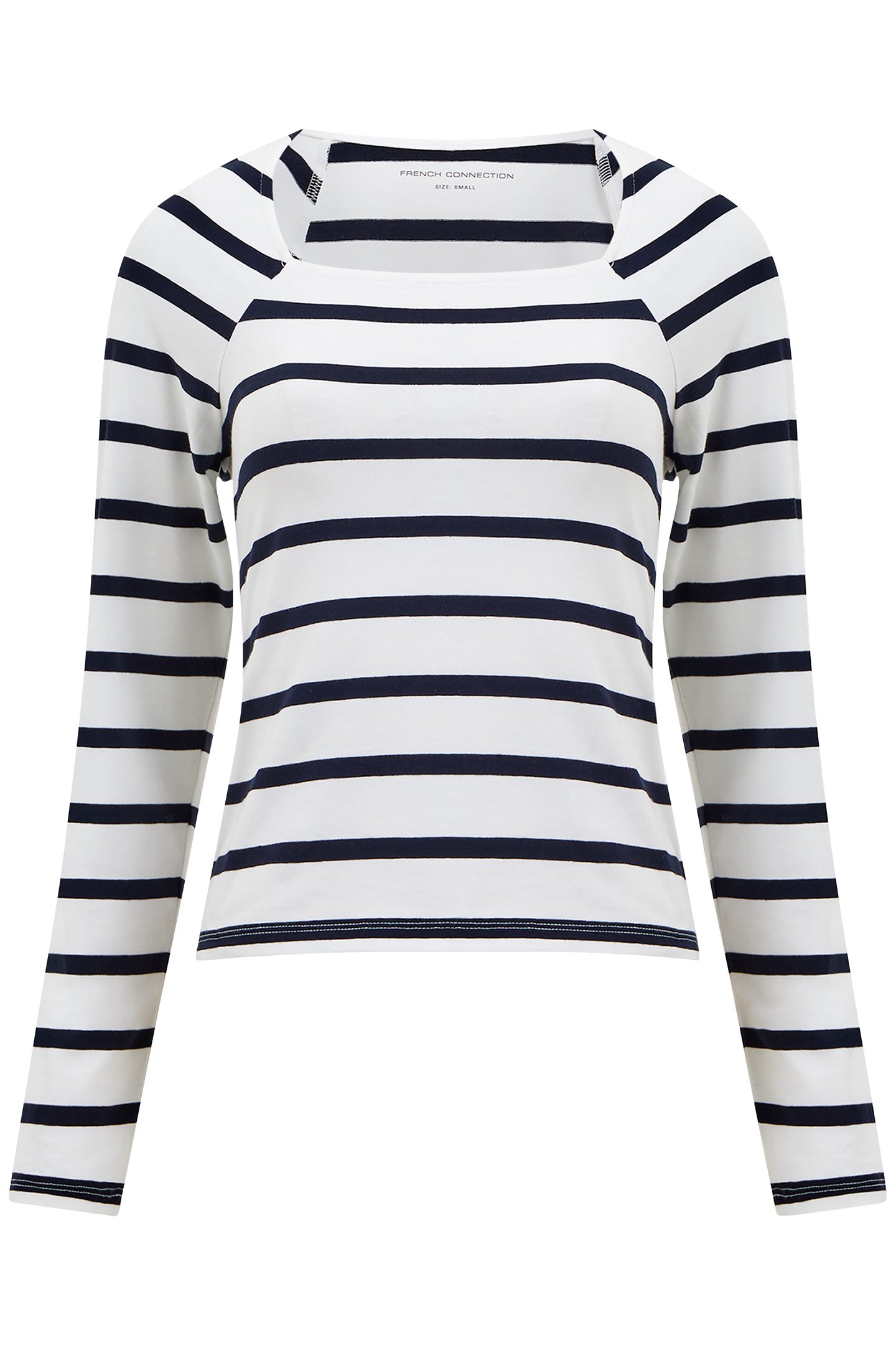 RALLIE STRIPE LS SQ NK TEE STRIPE S WHITE/MARIN 4
