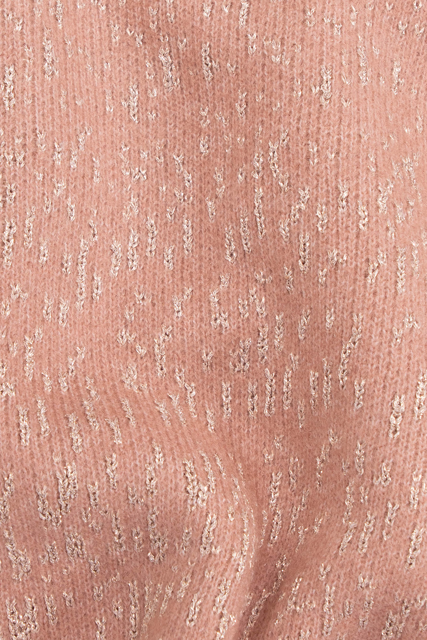 GIRL'S PINK JACQUARD LUREX SWEATER DRESS 7