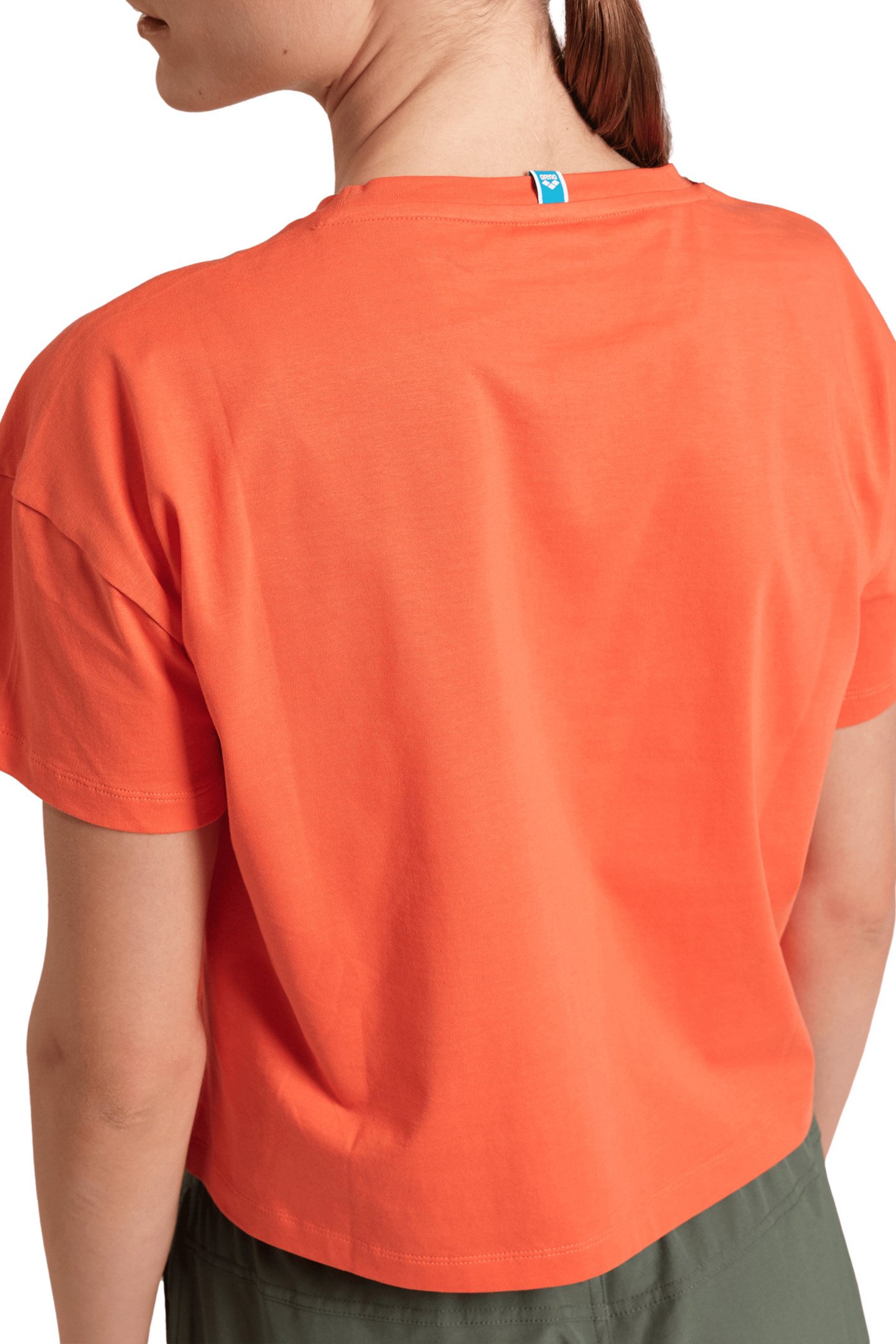 WOMEN'S ARENA CROP TEE PRINTED CALYPSO CORAL 5