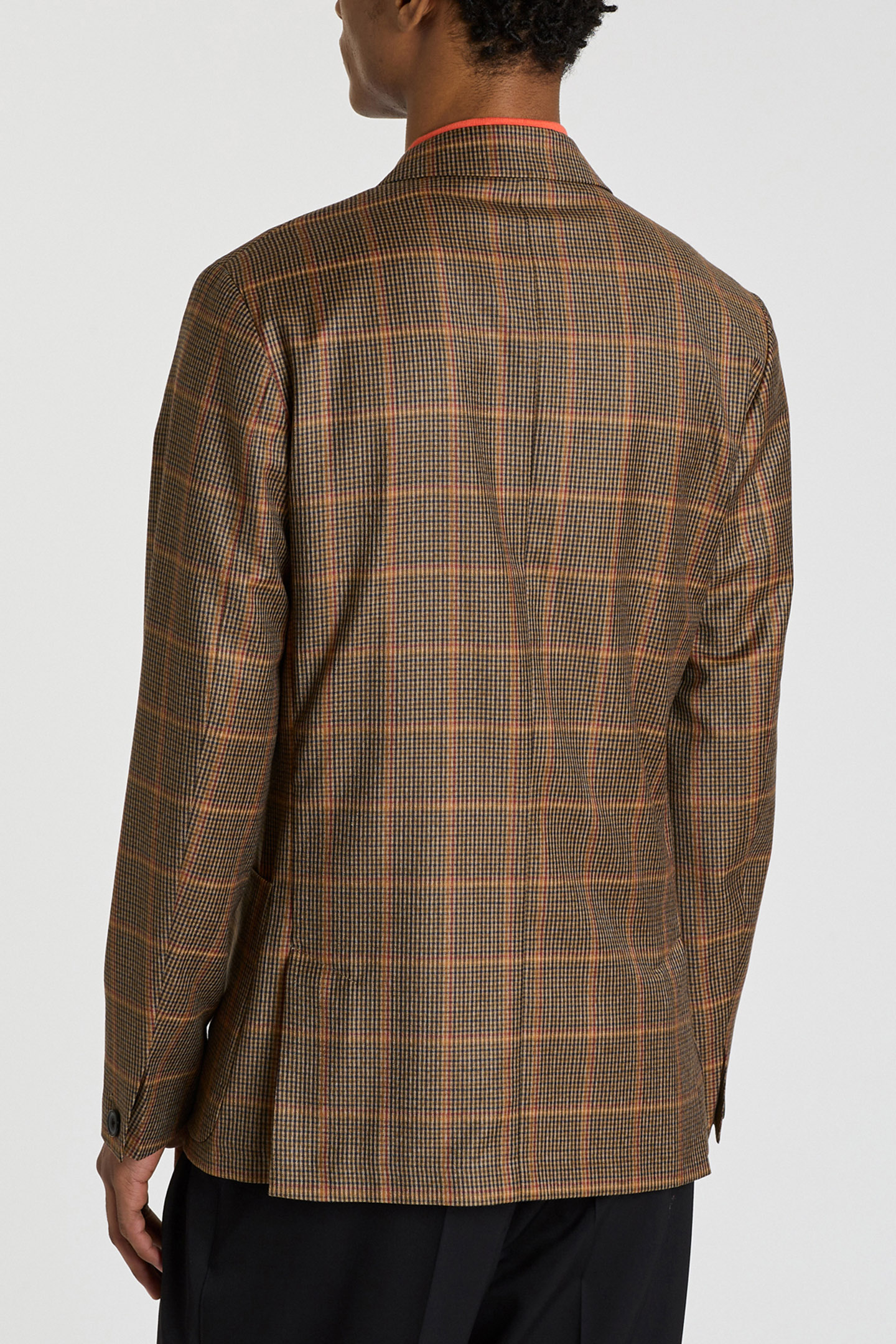 GENTS DB PATCH POCKET JACKET TAN 2