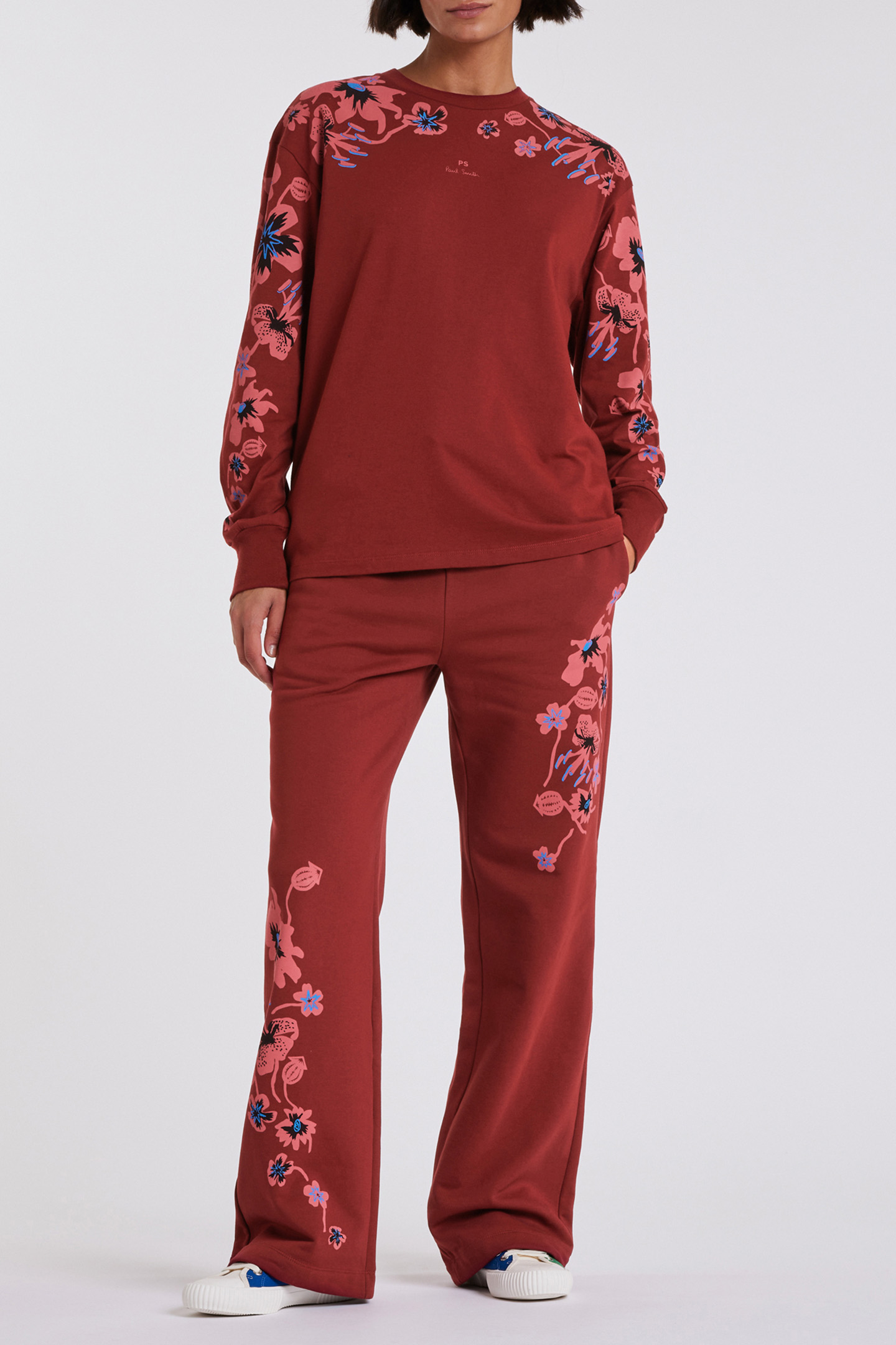 WOMENS POPPIES SWEATPANTS BRICK RED 3