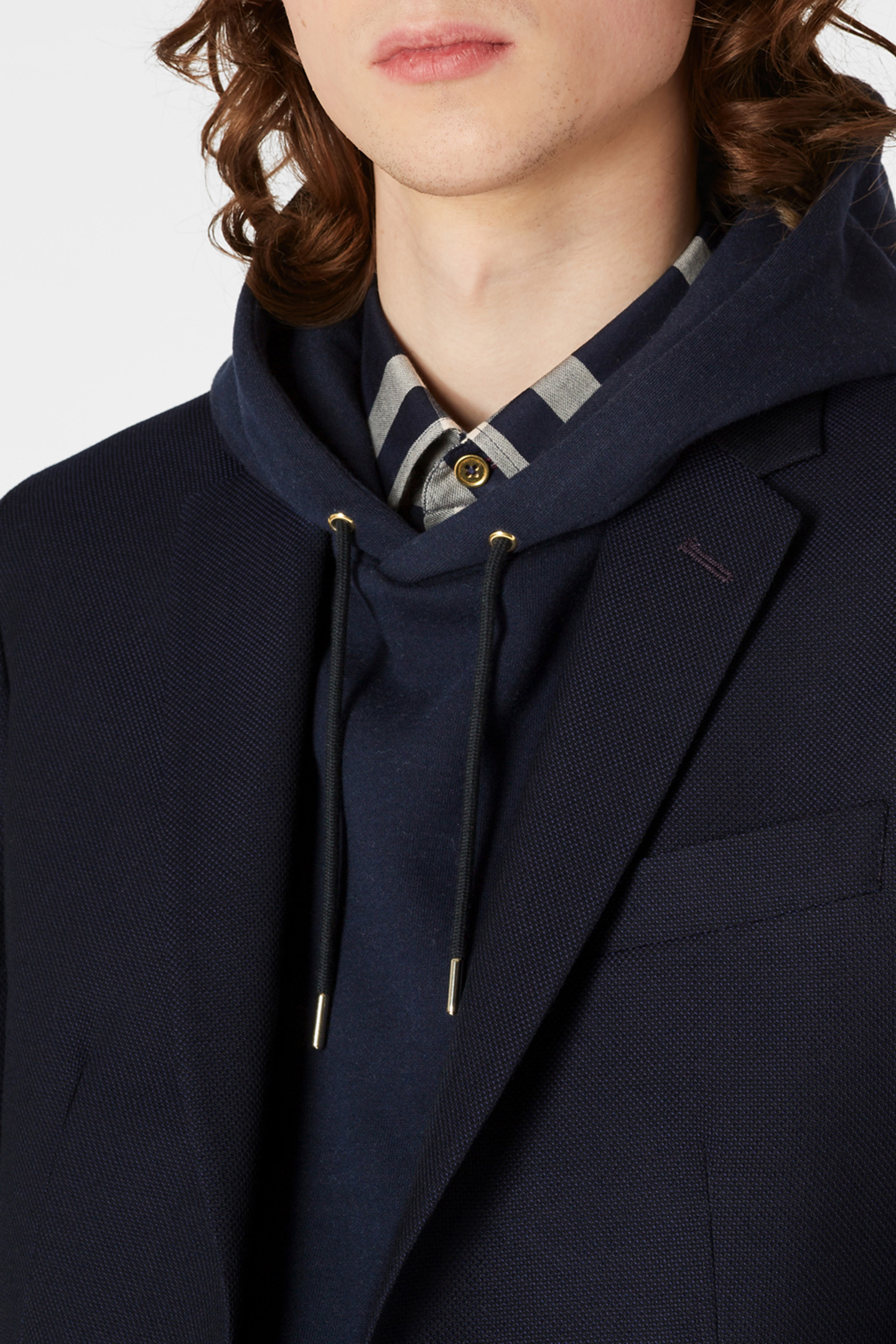 GENTS SLIM FIT 2 BTN JACKET NAVY 5
