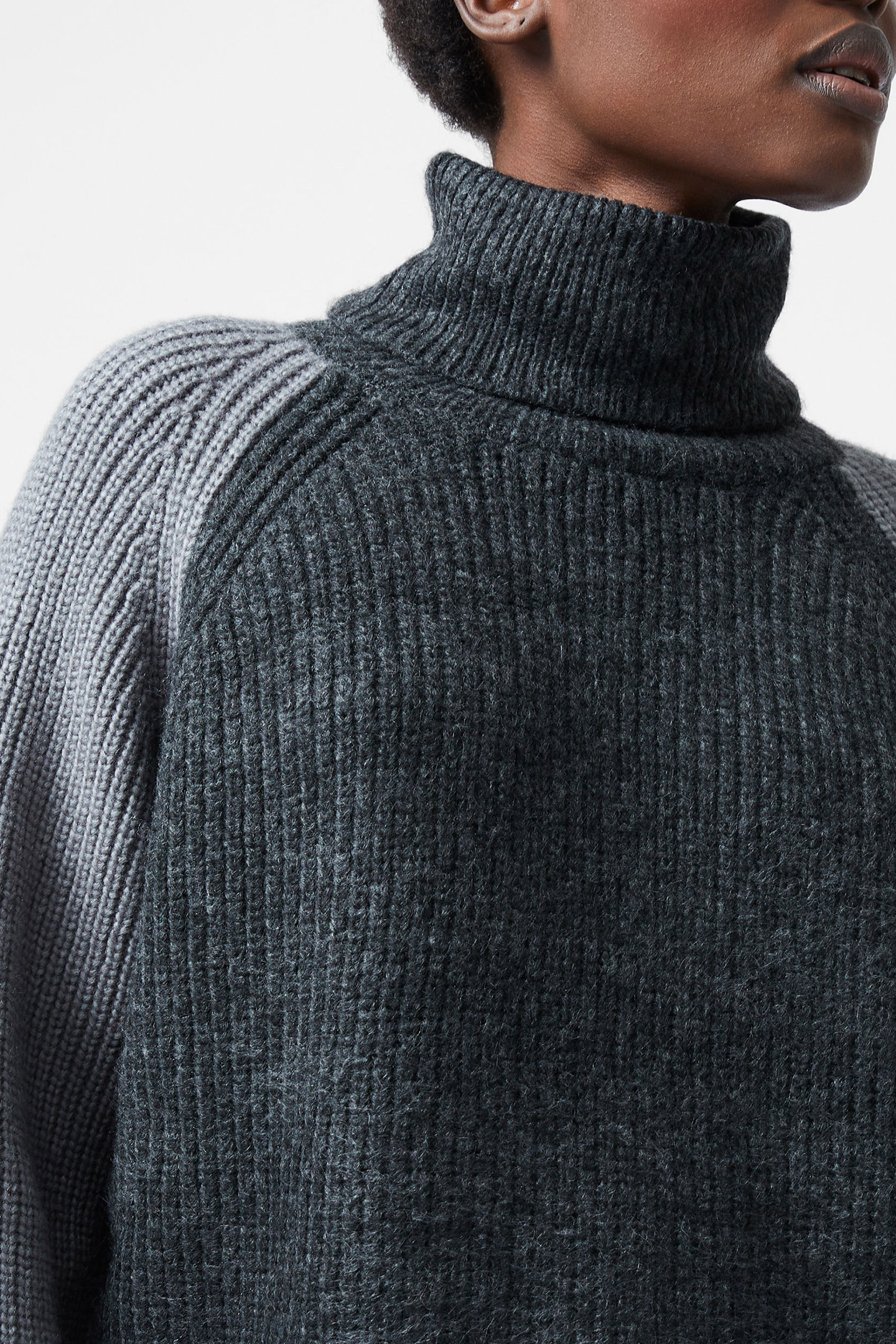 KESSY HIGH NECK JUMPER CHARCOAL/WARM GRAPHI 4