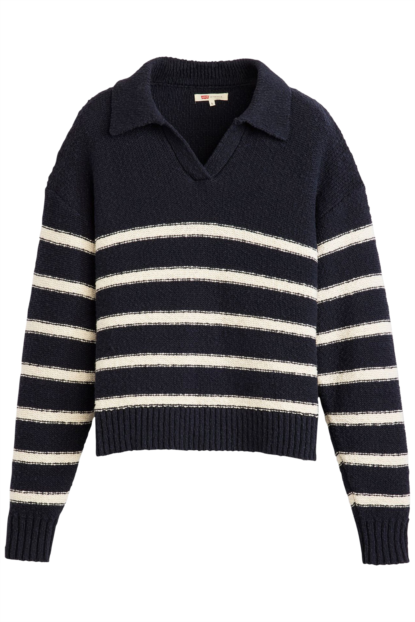 SATELLITE POLO SWEATER MARINE STRIPE 3