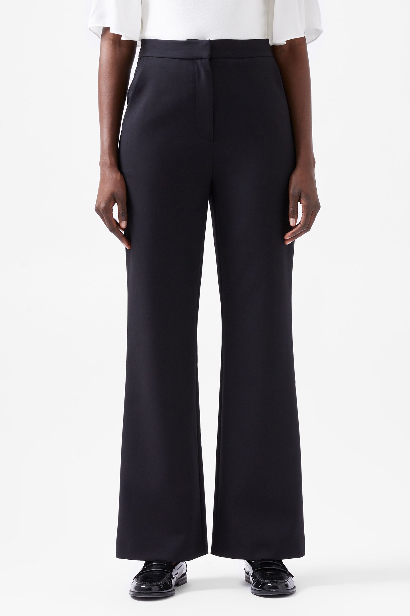 AZRA TWILL PANTS BLACKOUT by French Connection