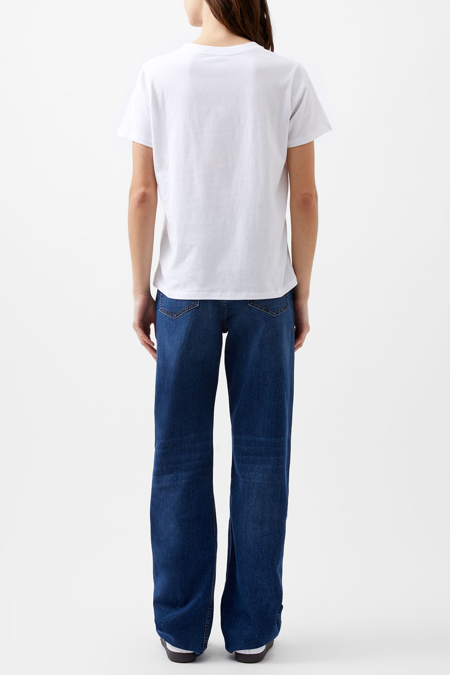 PARIS ROSE SHORT SLEEVE TEE LINEN WHITE 2