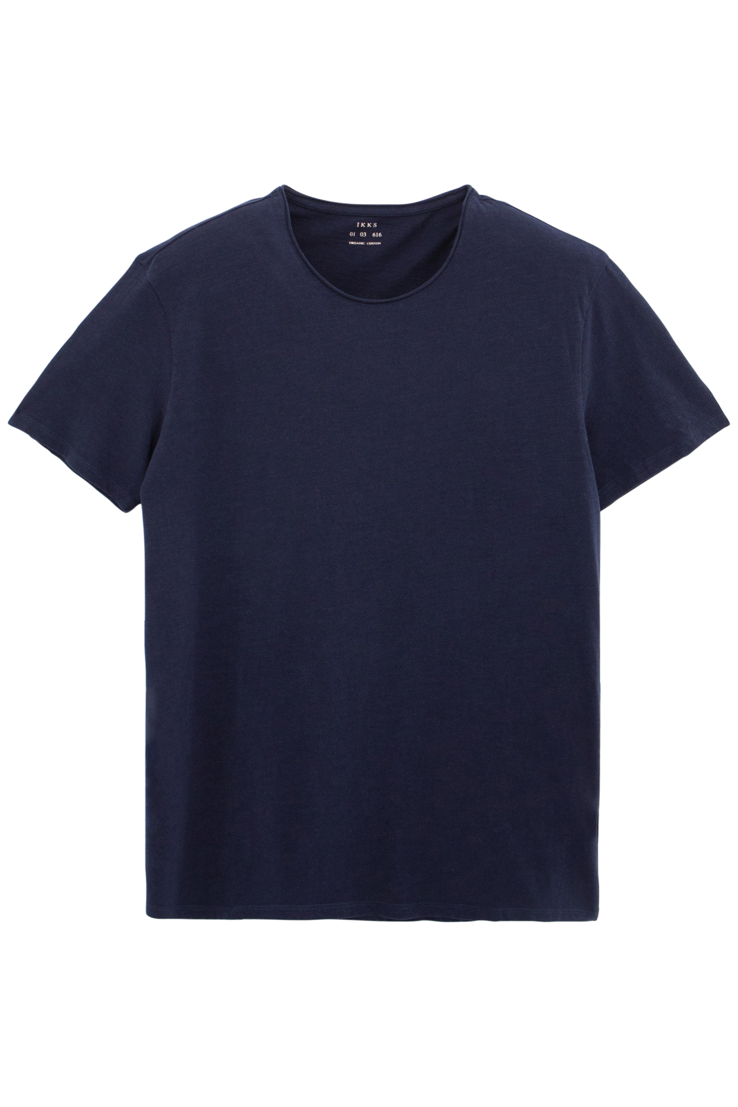 INDIGO ORGANIC COTTON ESSENTIAL ROUND-NECK T-SHIRT 4