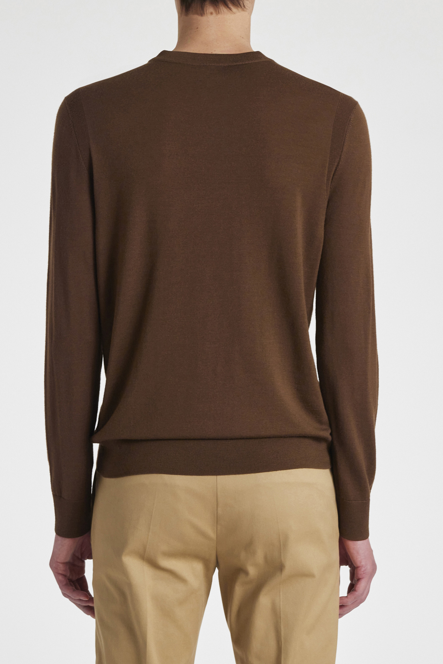 MENS SWEATER CREW NECK MUD 2