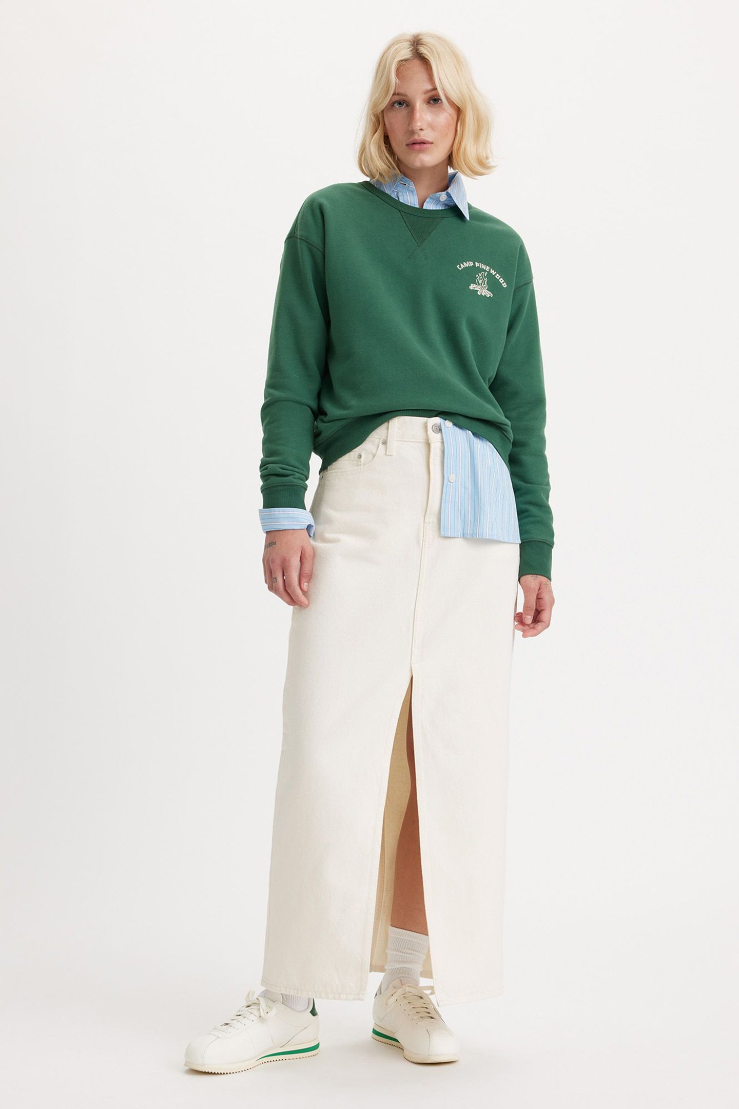 ANKLE COLUMN SKIRT SNOWING IN LA 1