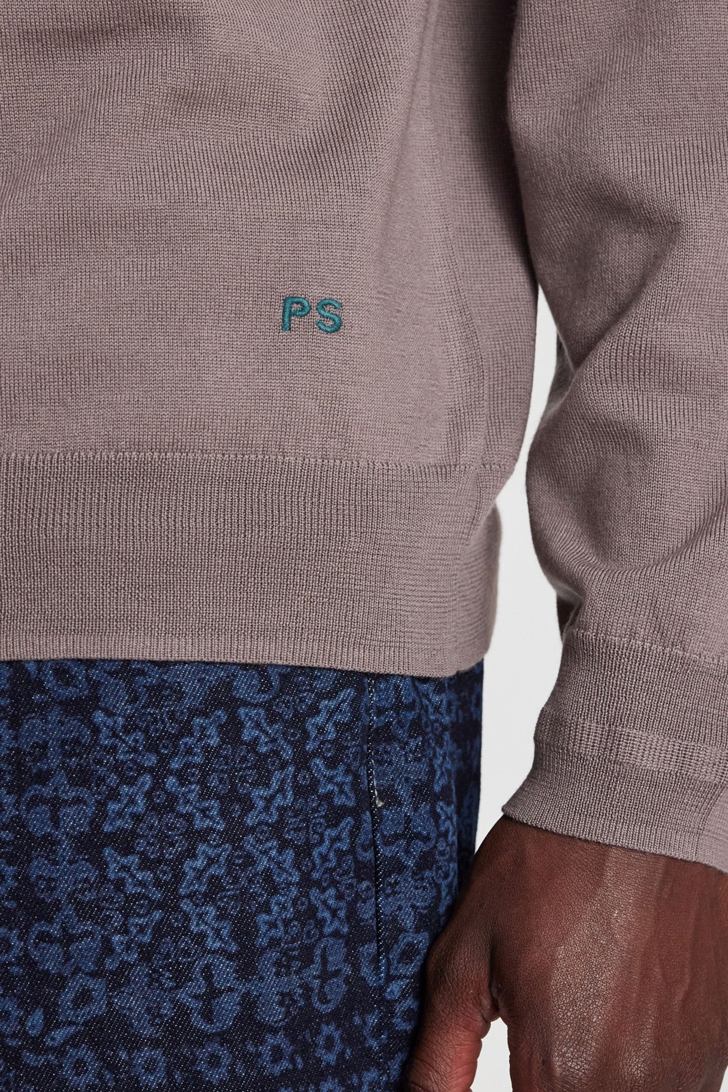 MENS SWEATER CREW NECK LILAC 5