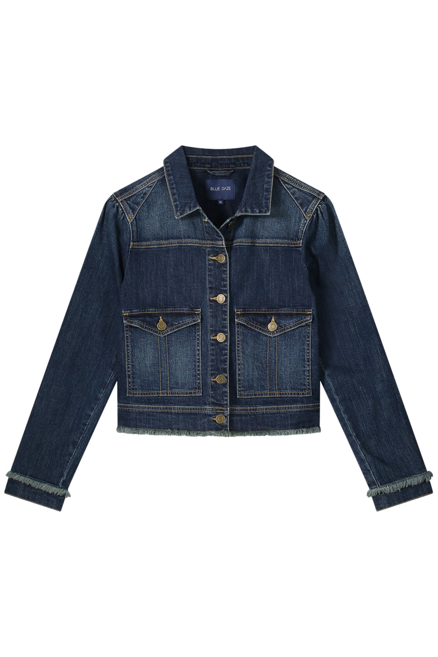 SLIM JEANS JACKET LIGHT WEIGHT COTTON BLUES 3
