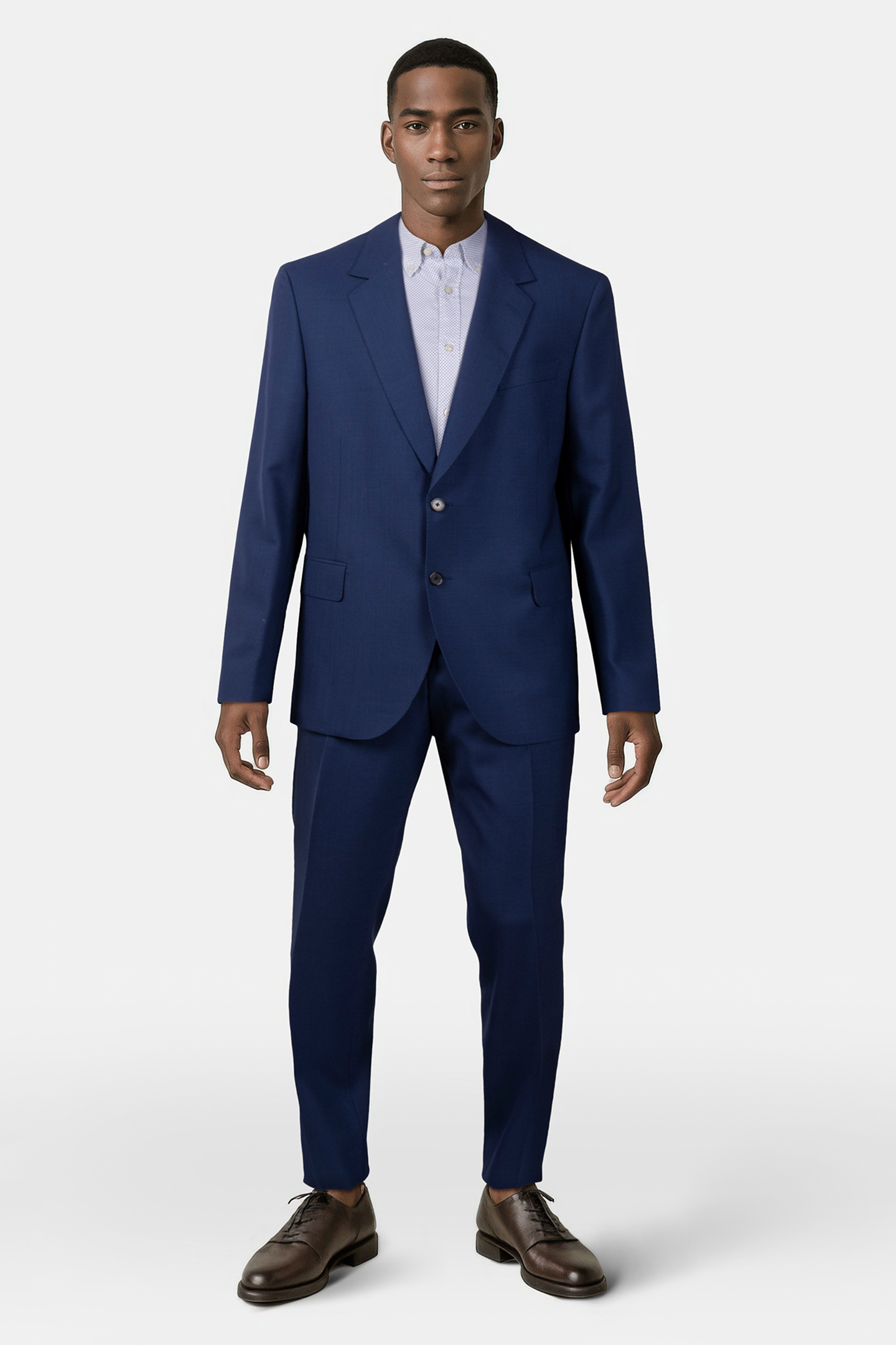 MENS 2 BUTTON SUIT INDIGO 1