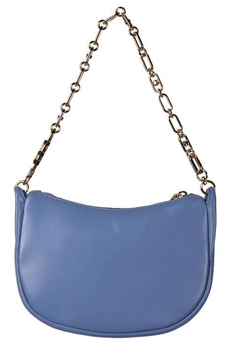 POUCHETTE SHOULDER BAG WITH CHAIN STRAP IN FRENCH BLUE 3