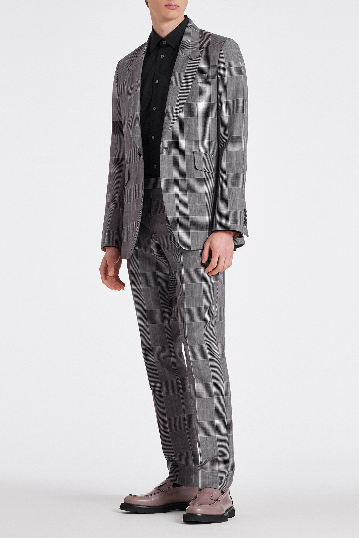 MENS 1 BUTTON JACKET GREY 3