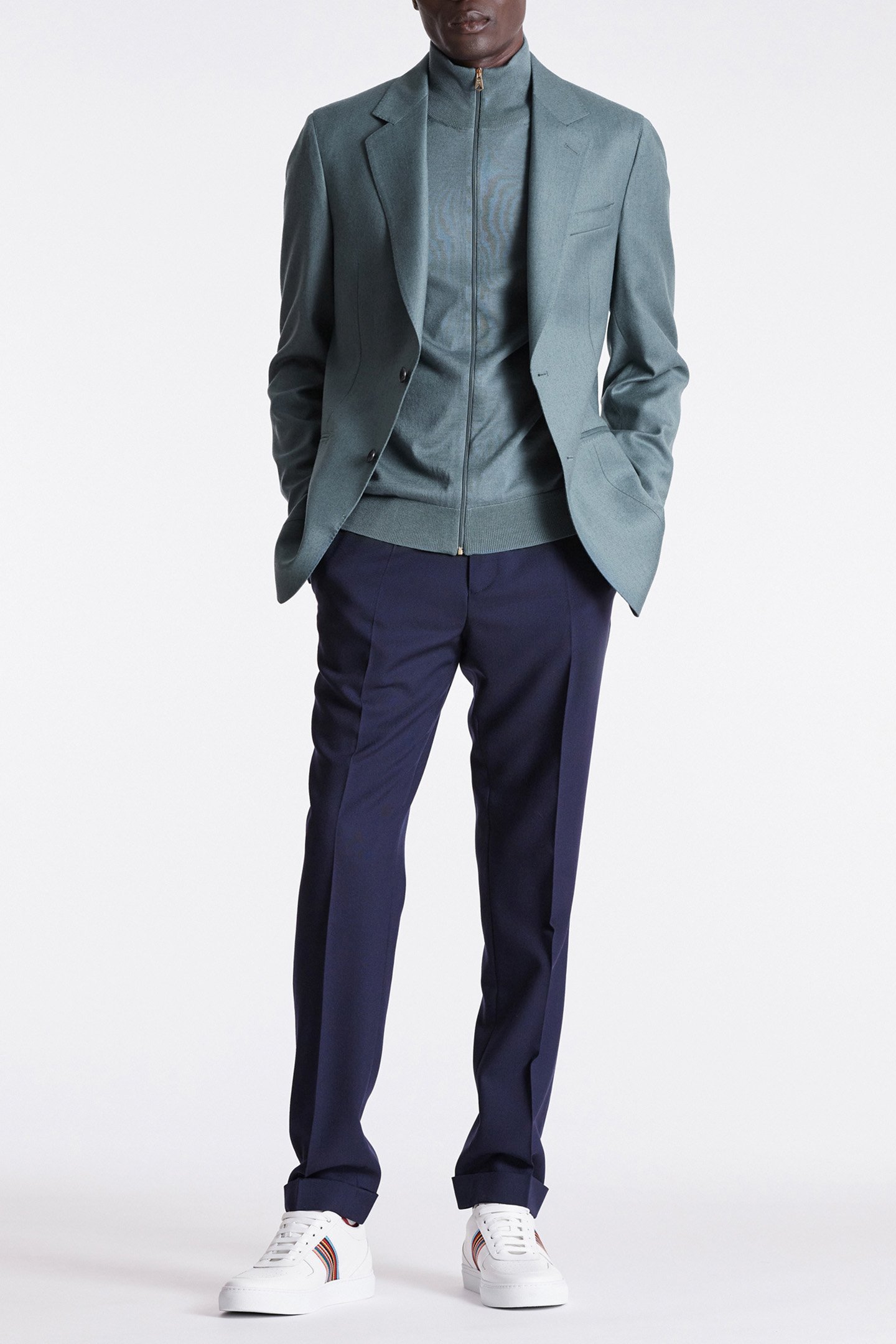 GENTS 2BTN JACKET BLUE 3