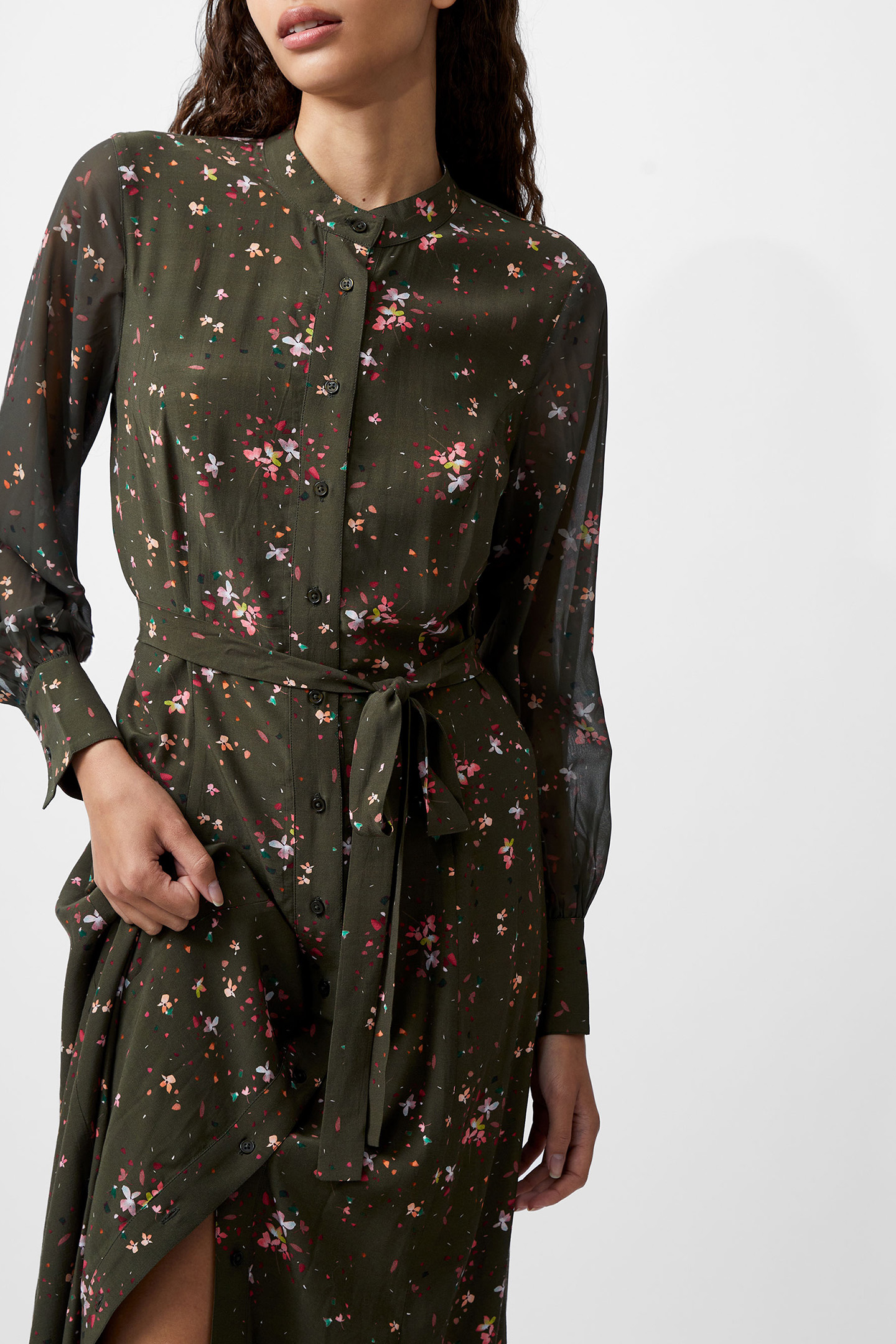 CARINA DELPHINE GGT MIX SHIRT OLIVE NIGHT MULTI 4