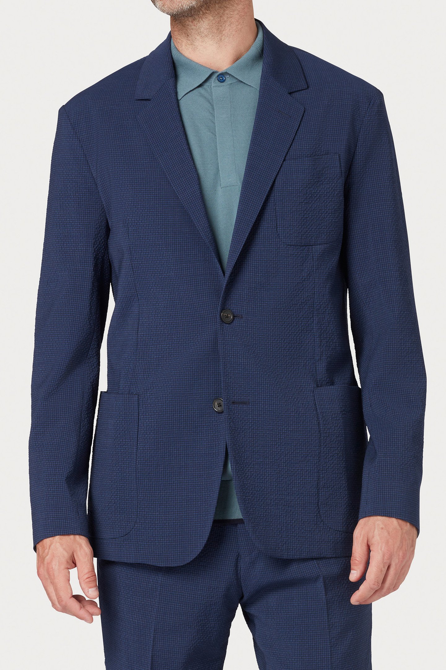 MENS 2 BTN PATCH POCKET JACKET VERY DARK NAVY 1