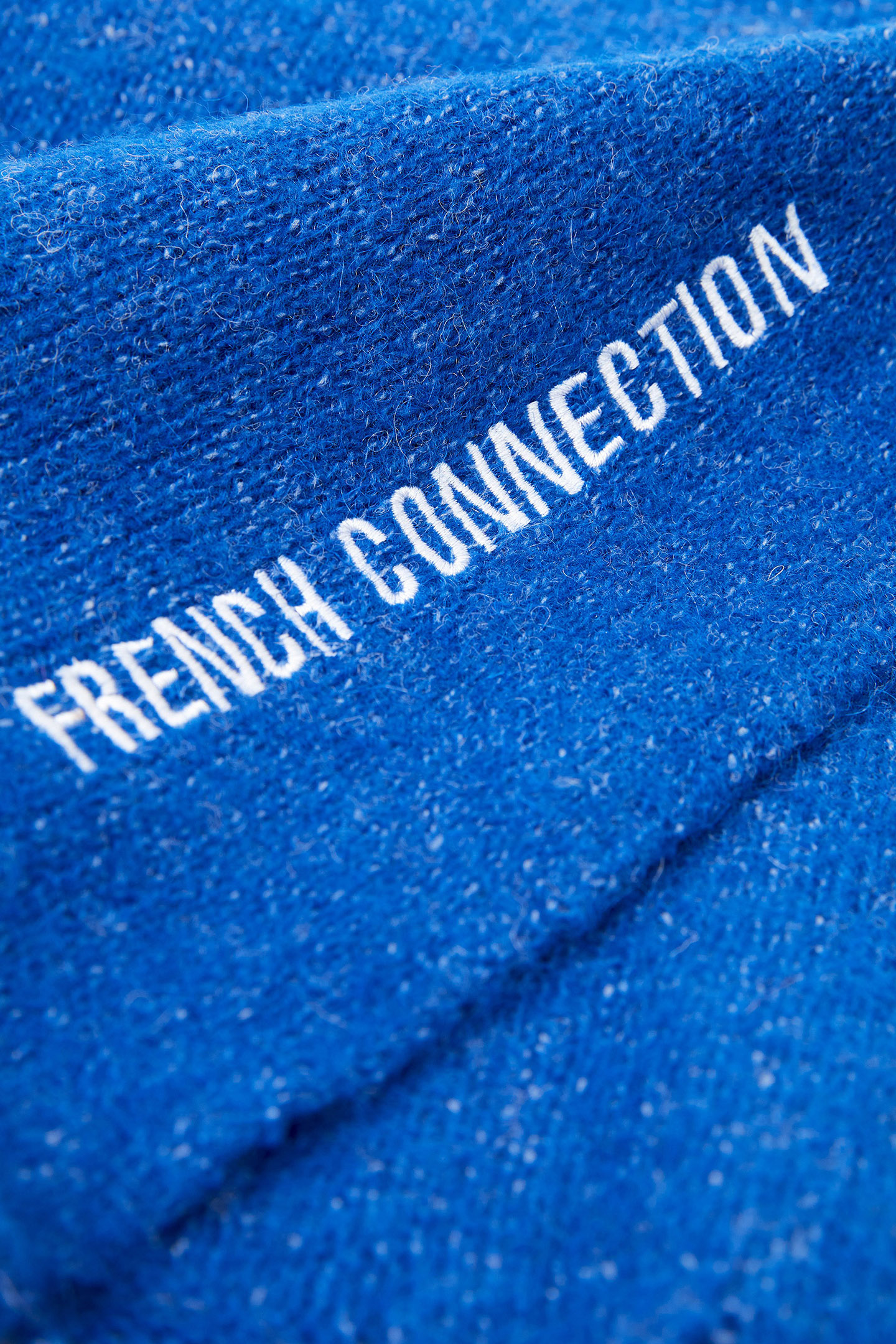 SOFT TOUCH KNIT SCARF COLBALT BLUE PRESS 2