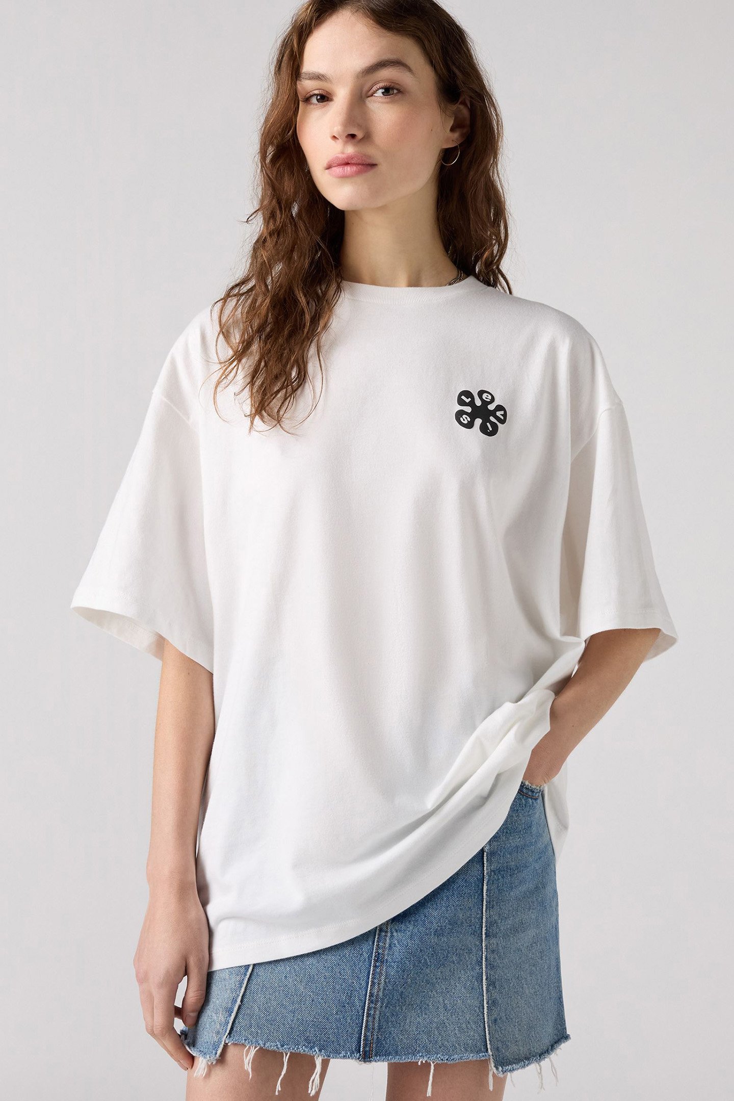 GRAPHIC SHORT STACK TEE 90S FESTIVAL FLOWER 5