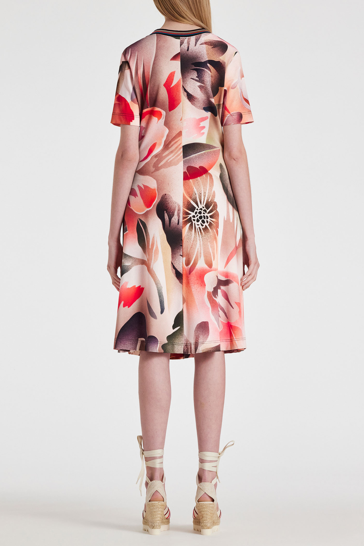 WOMENS DRESS CORAL RED 2