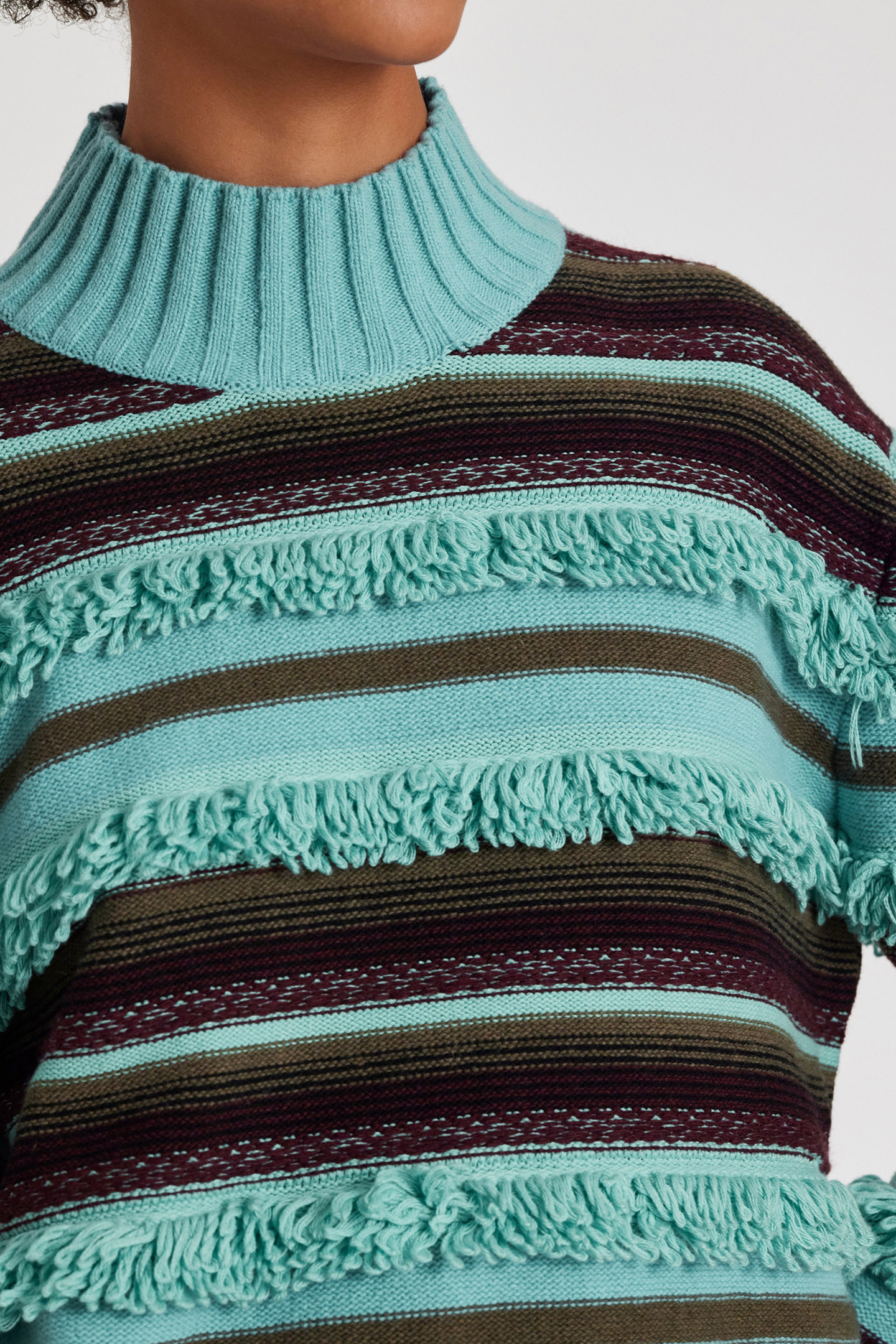 KNITTED SWEATER CREW NECK LIGHT BLUE 5