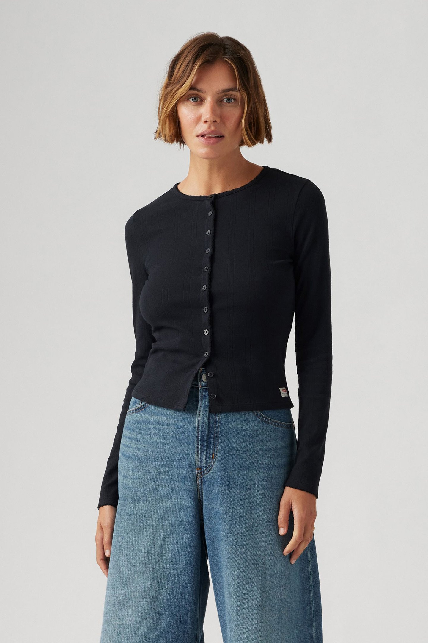 DRY GOODS POINTELLE LS ANTHRACITE NIGHT by Levi's