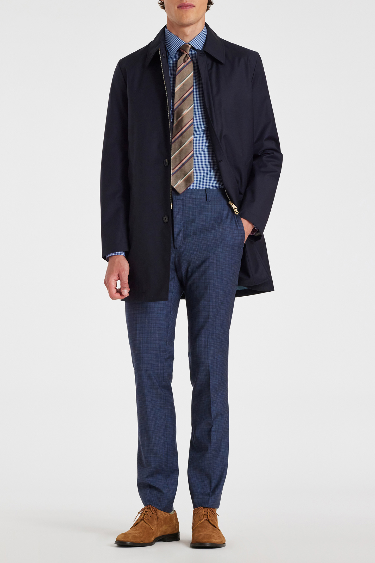 MENS S/C TAILORED FIT SHIRT LIGHT BLUE 4