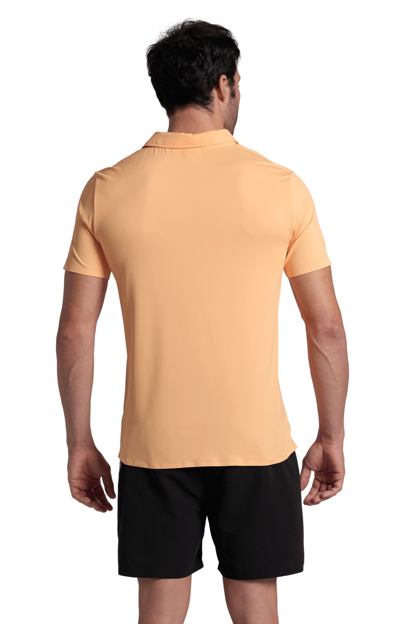 MEN'S POLOSHIRT POCKET SOLID SALMON PINK 2