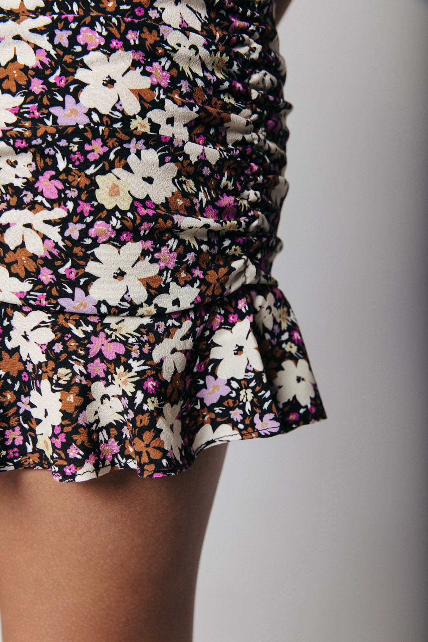 ELIZA FLOWER PLEATED MINI SKIRT MULTICOLOR 4