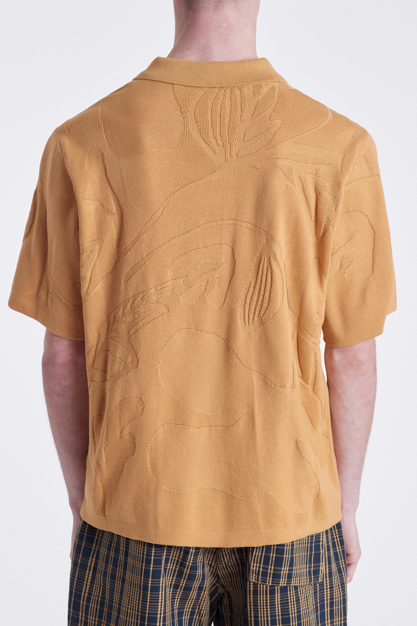 MENS SWEATER SS POLO MEDIUM BEIGE 2